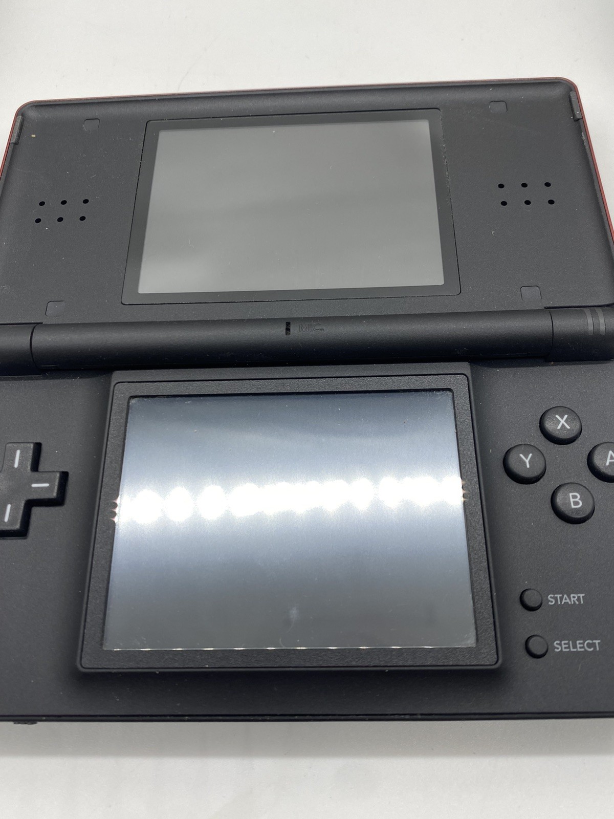 Nintendo DS Lite Bundle Crimson/Black 2 Stylus & Charging Cord, 8 Games 3 Cases