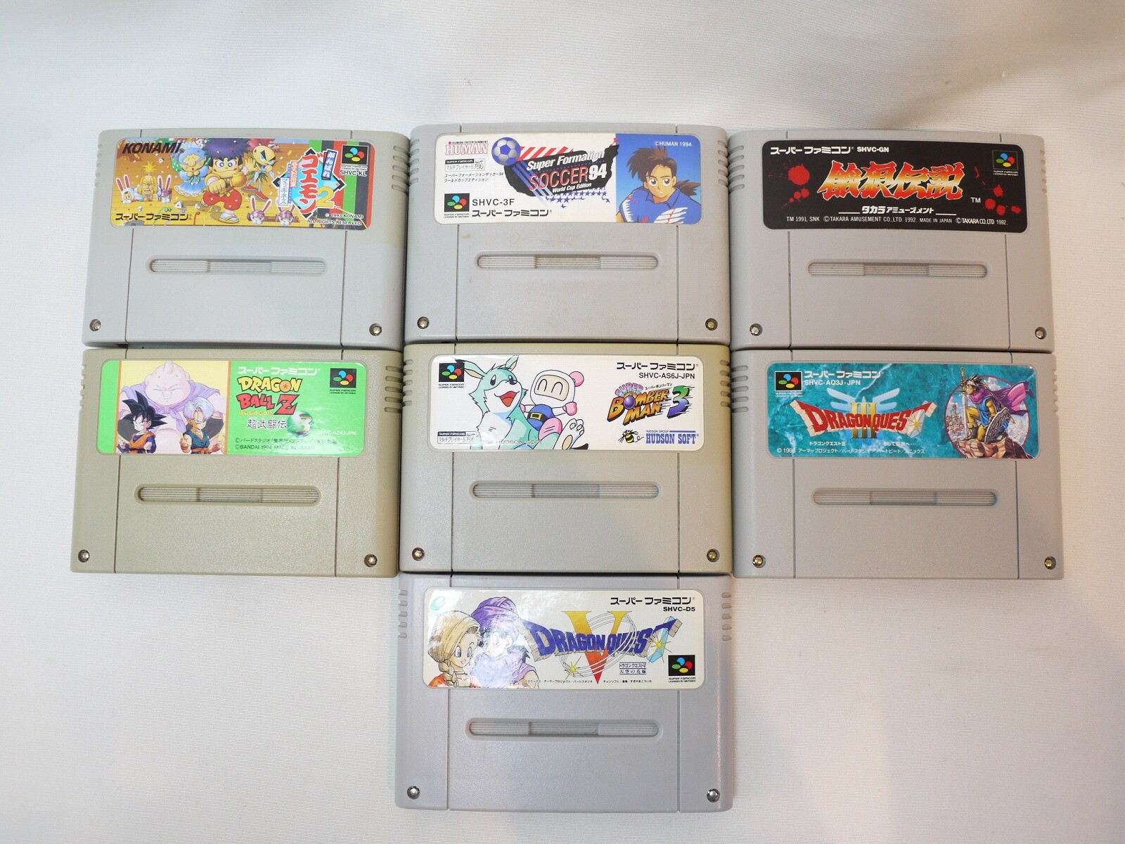 Nintendo Super Famicom Console System HVC-002 Boxed with 7 game Japan DHL