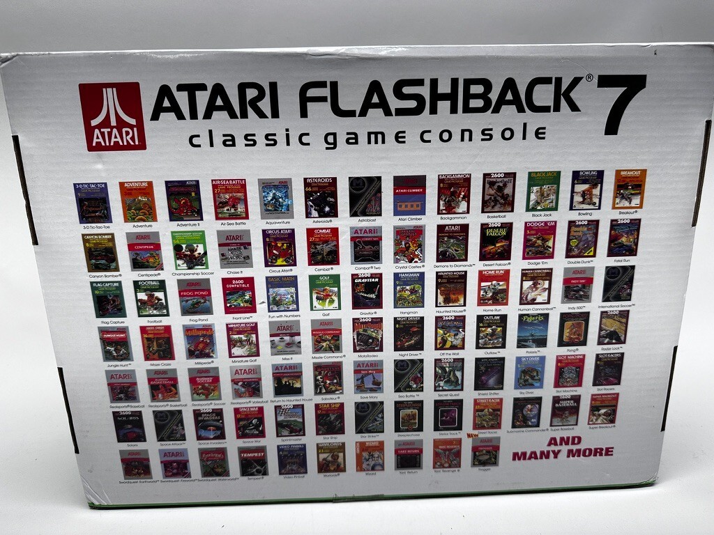 Atari Flashback 7 Classic Game Console Black Orange Tested And Working Wireless