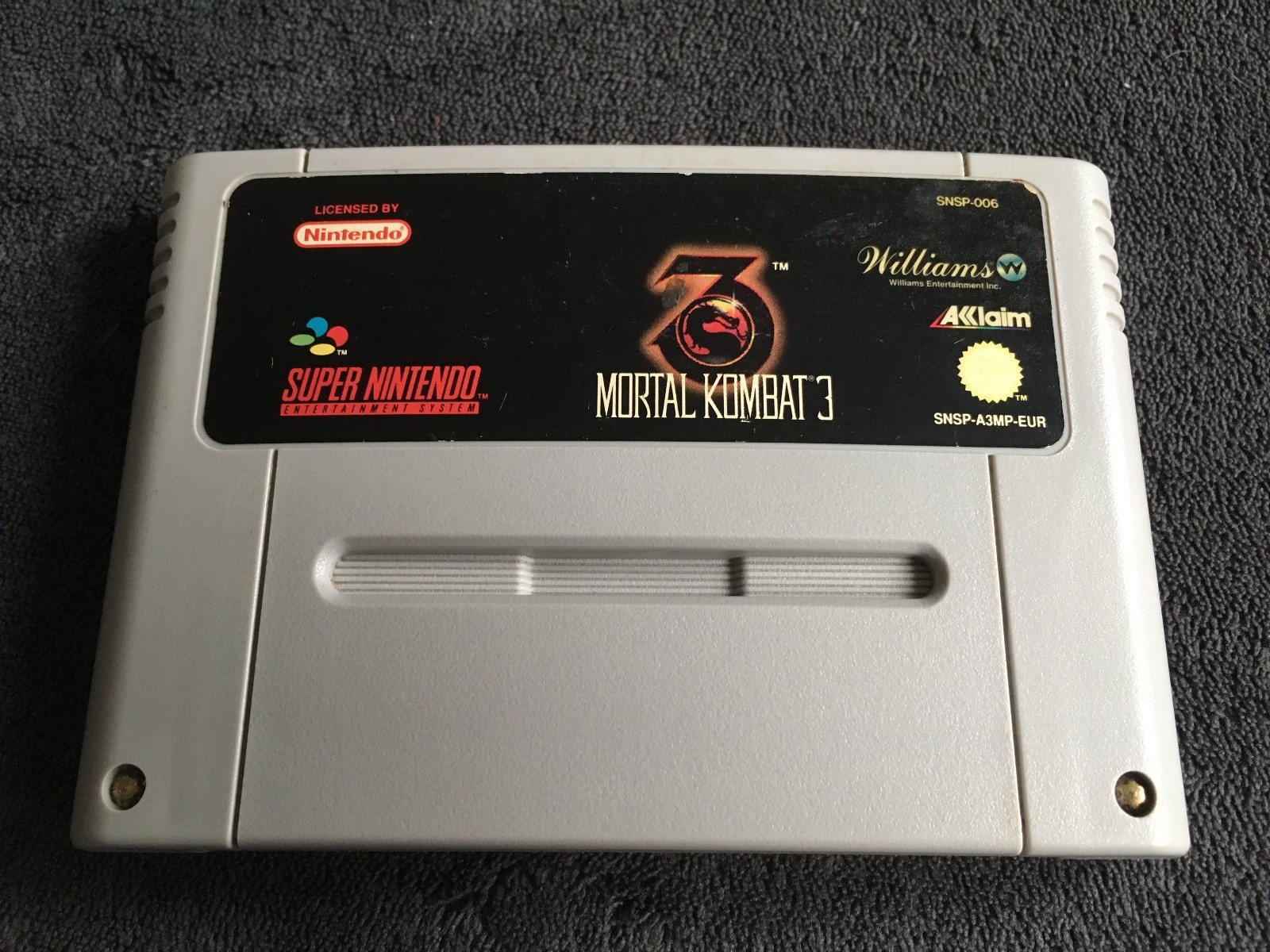 Super Nintendo Mortal Kombat 3 EUR Very Good Condition #2