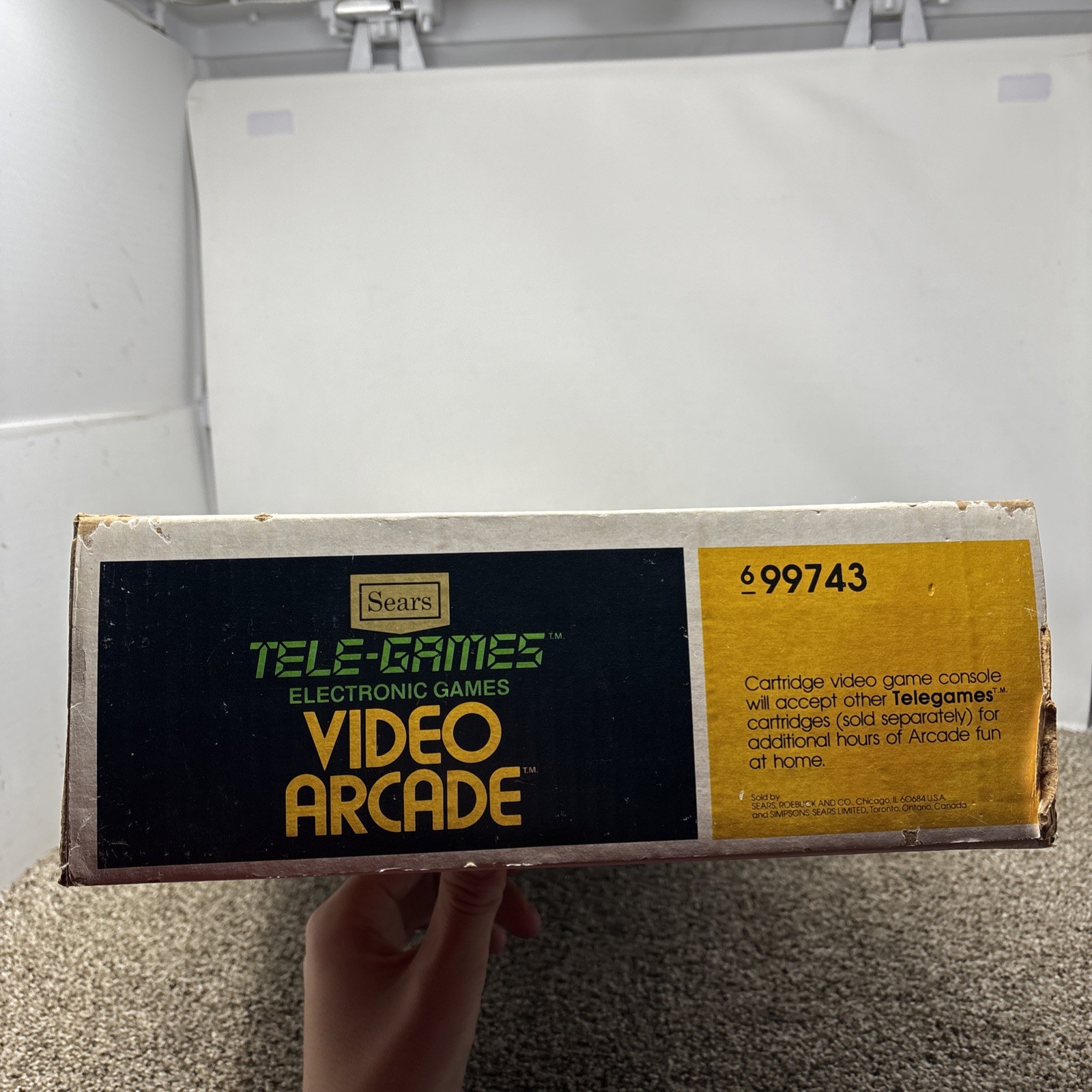 Sears Tele-Games Atari 2600 Heavy Sixer Console With Box TESTED