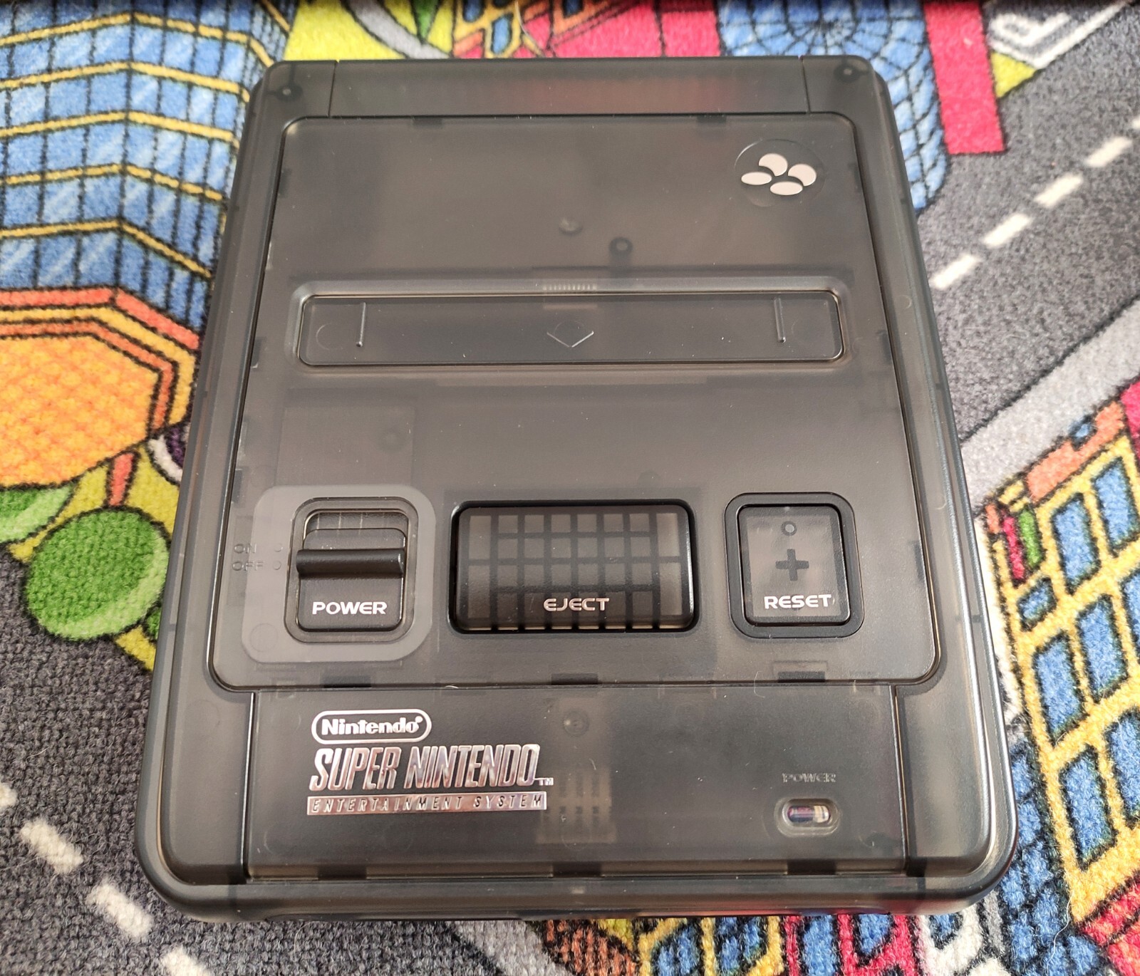 Super nintendo transparent black edition NTSC USA + NTSC Japan SNES