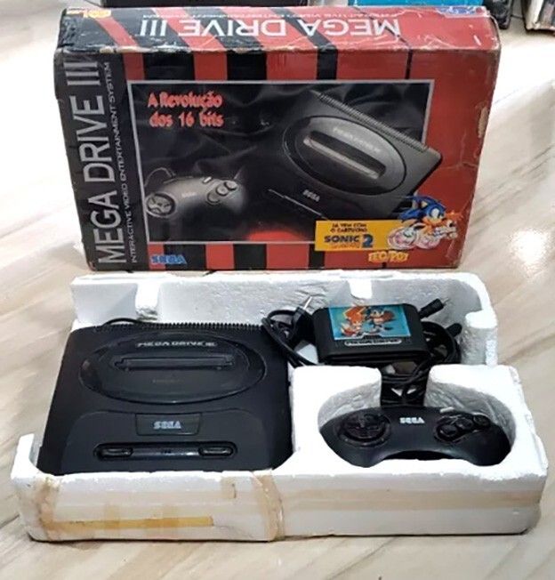 MEGA DRIVE 3 – SONIC 2 EDITION COMPLETE – BY TEC TOY FROM BRAZIL SEGA – RARE! 🔥