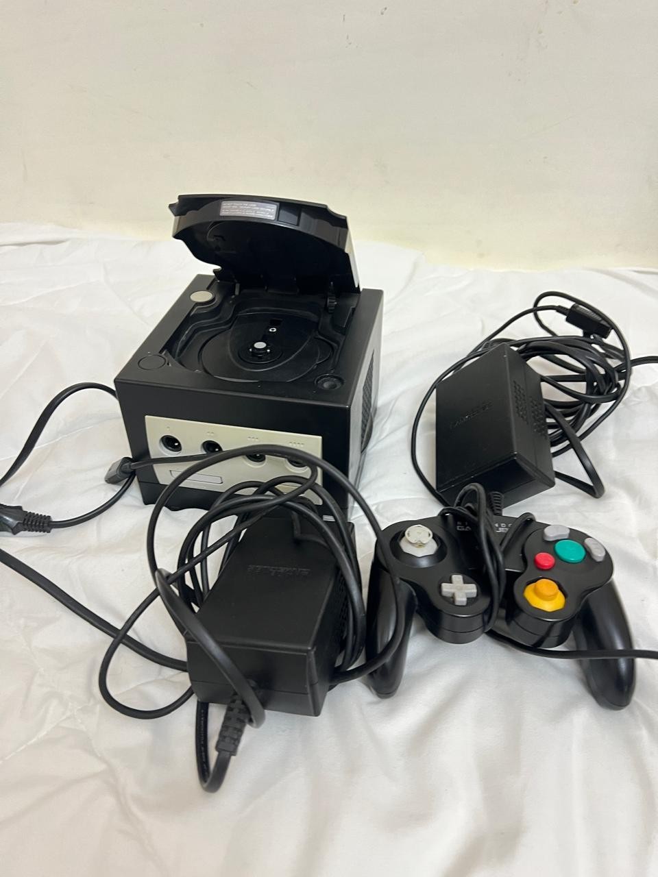 Nintendo GameCube Console Bundle With Box Black Working / Purple For Parts