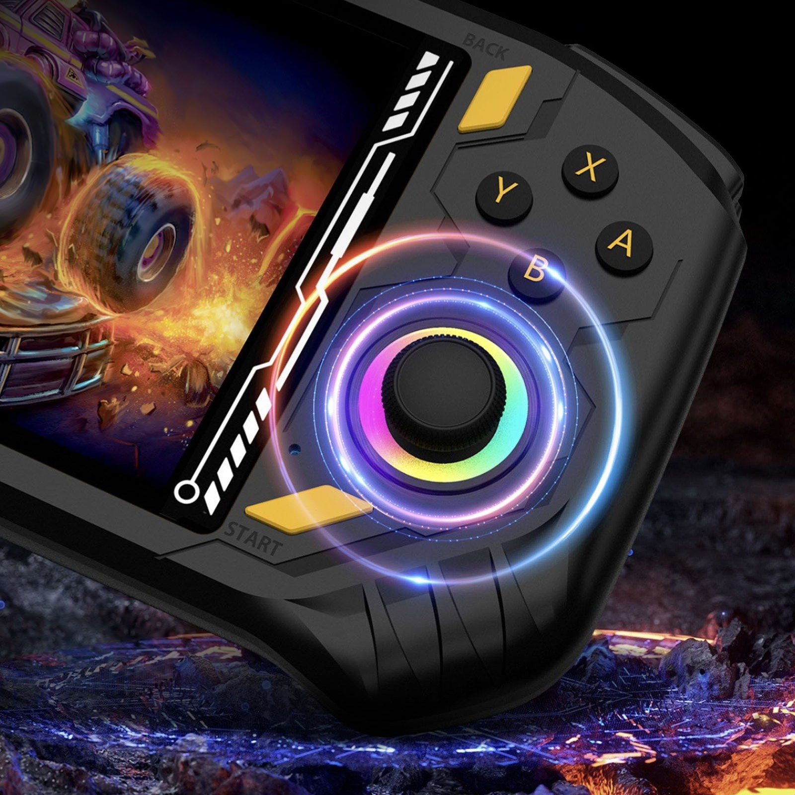 Handheld Game Console 5.5 Inch Screen 2G RAM Rechargeable Portable Gaming P YNKS