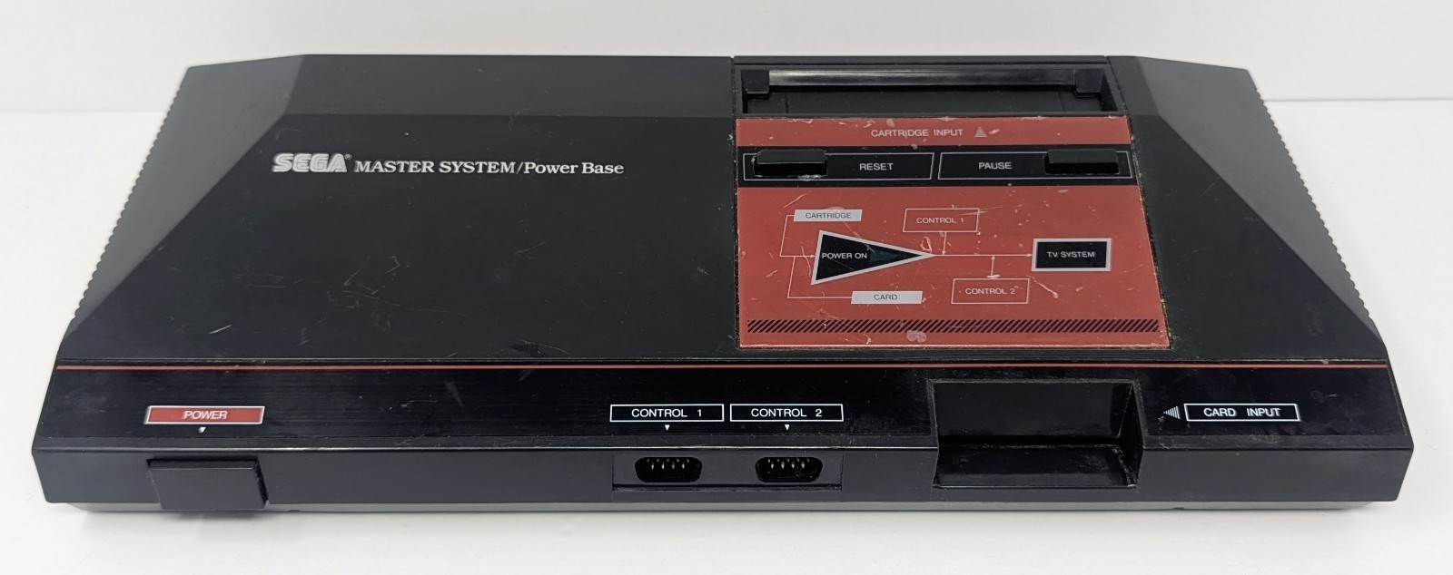 Sega Master System Console w/ AC Adapter – Powers On – For Parts Or Repair