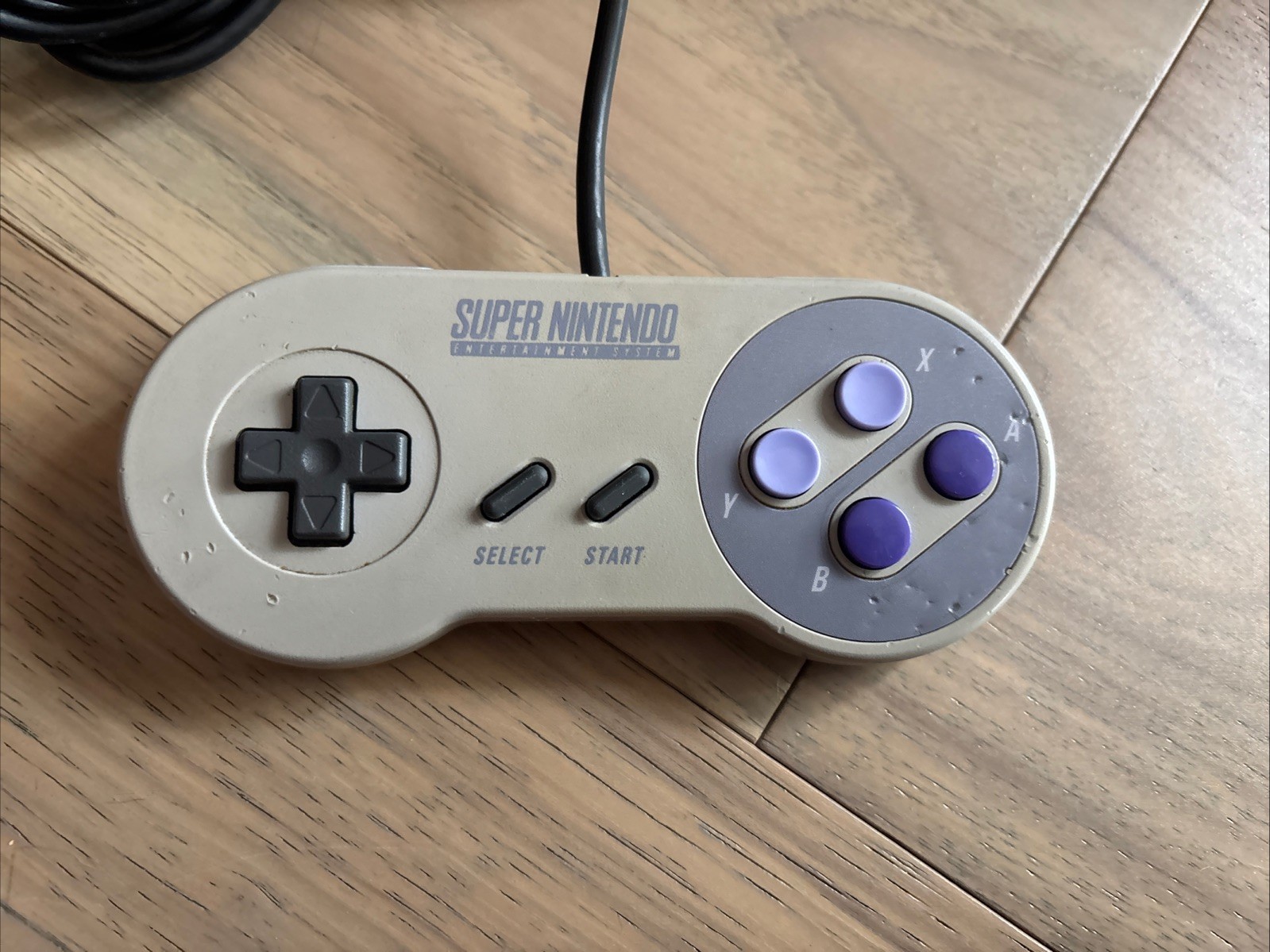 Super Nintendo SNES Console – OEM – 2 Original Controllers + 4 Games All Cords