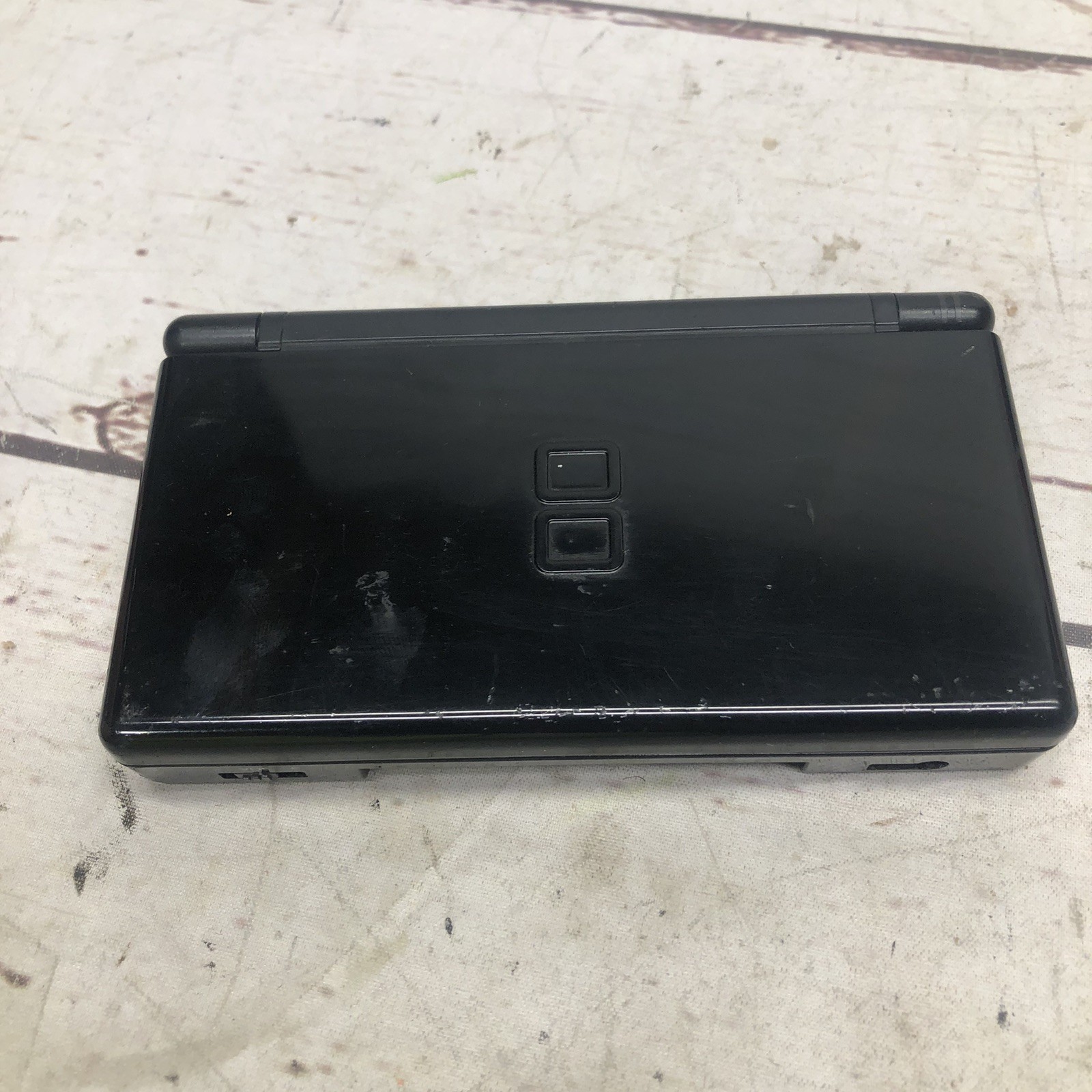 Nintendo DS Lite Black Console. Tested Works-No Charger,Stylus, Or Battery Cover
