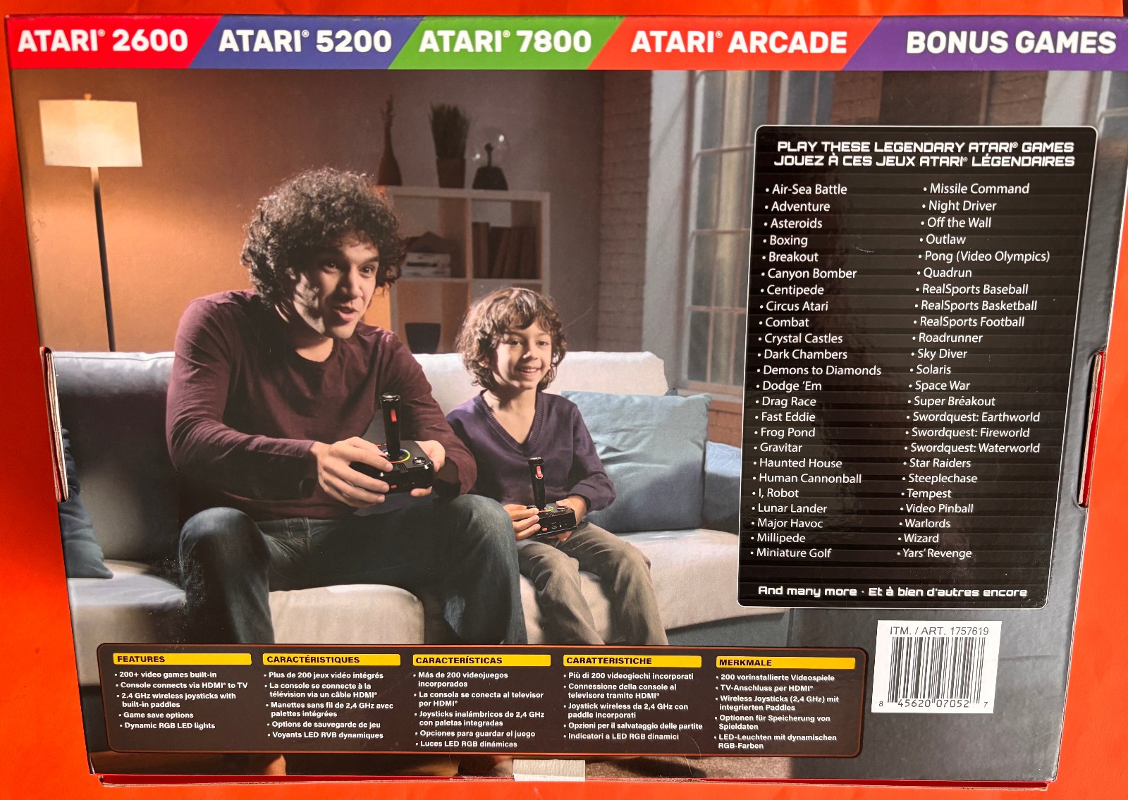 My Arcade Atari GameStation Pro HDMI Console Games 7000 – 2 Wireless Controllers