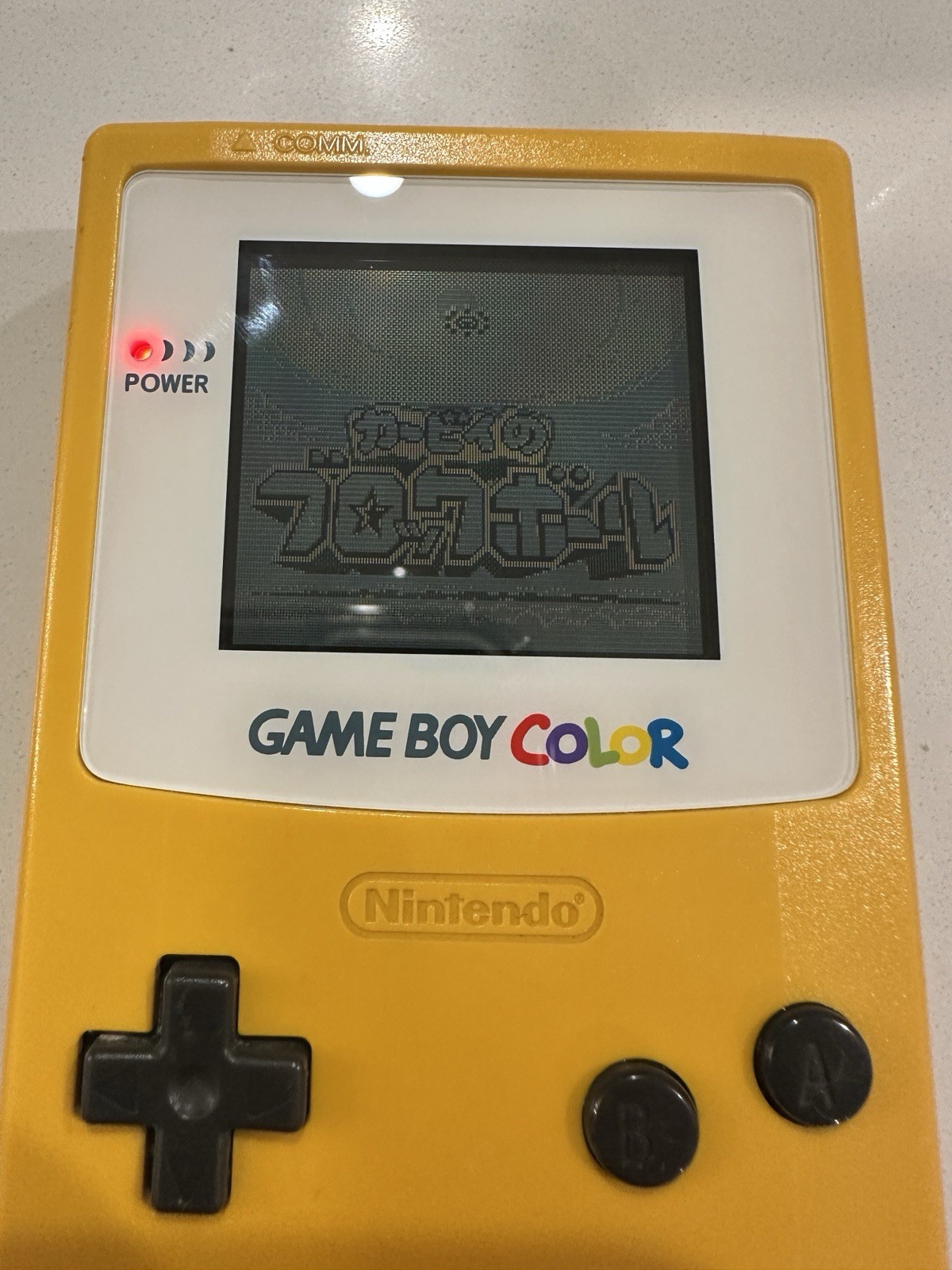Nintendo Game Boy Color Handheld Game Console CGB-001 GBC Dandelion Yellow