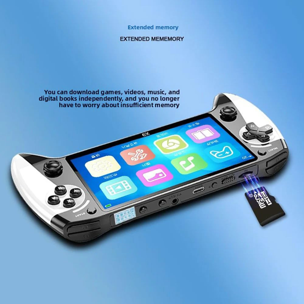 X9 Retro Handheld Game Console – 5.5″ HD Screen & 10+ Emulators, TV Ready