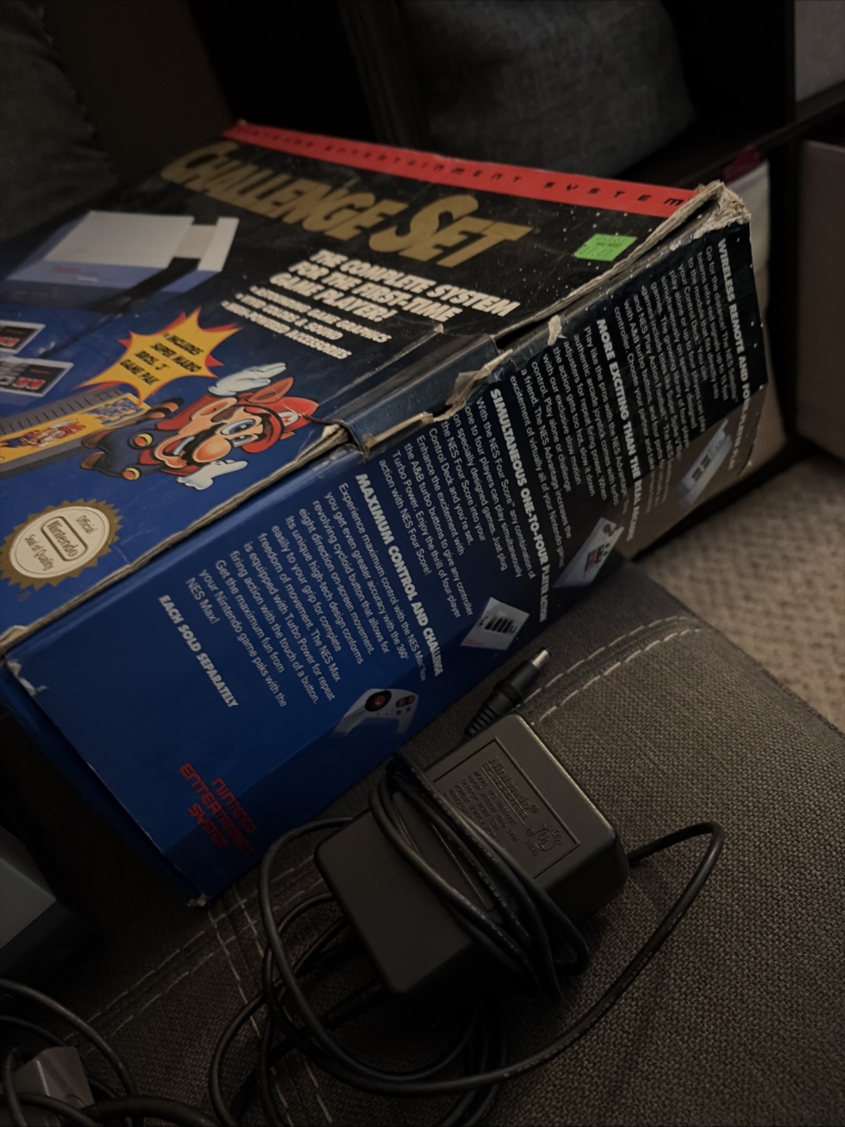Nintendo NES Challenge Set Game Console System in Box No Styrofoam No Game