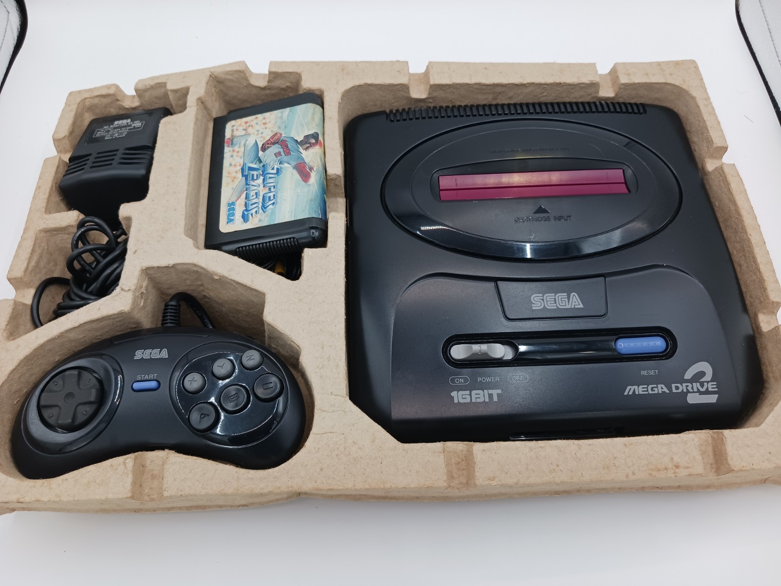 SEGA Mega Drive 2 Console Box Controller Game Untested Junk Japan
