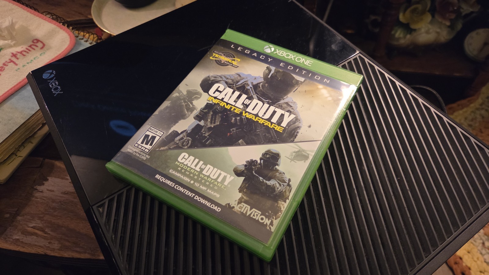 Microsoft Xbox One S Console Gaming System Black – Tested – w/Call of Duty Game