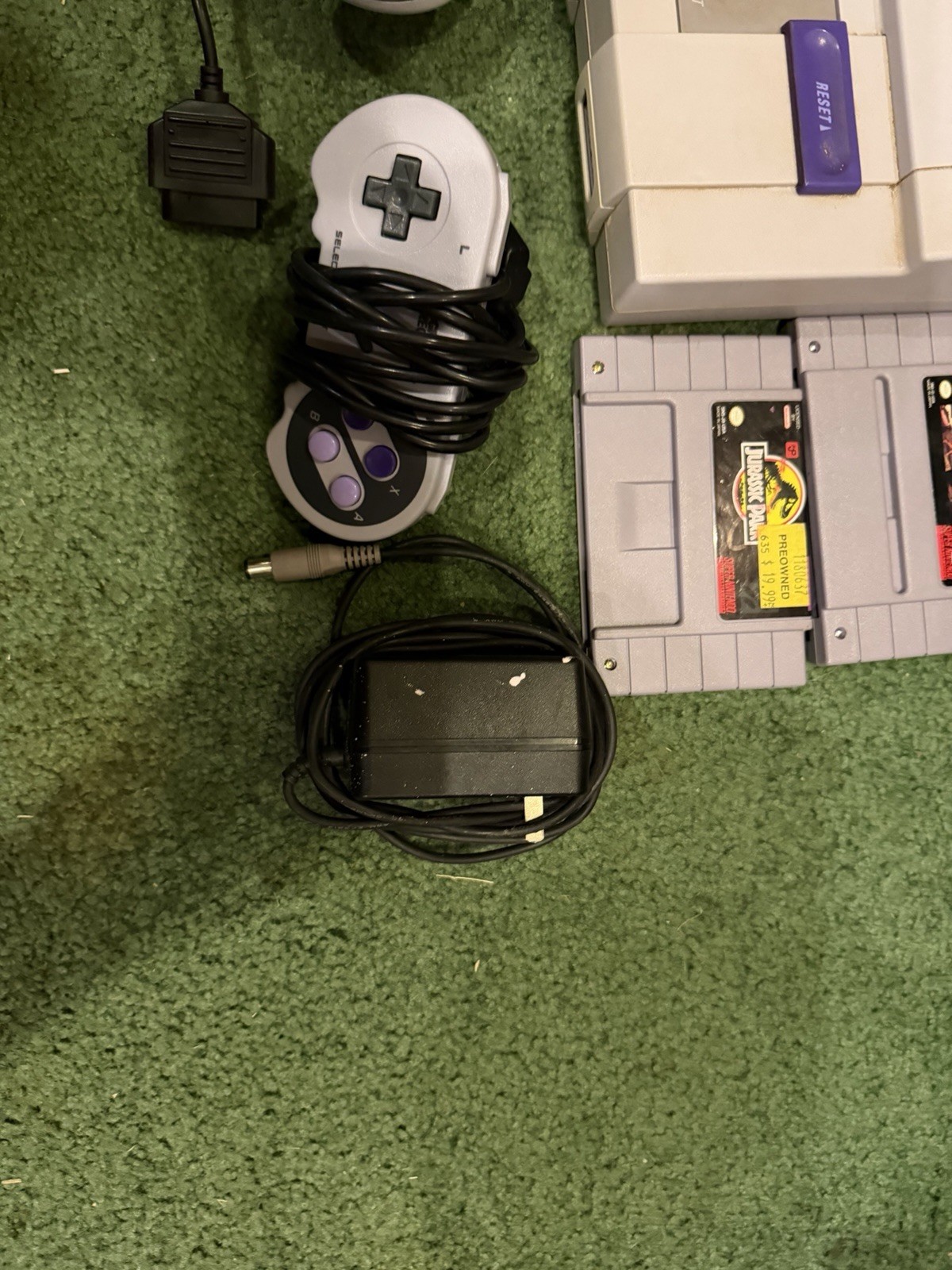 SUPER NINTENDO NES CONTROL DECK SNS-001 Controllers, Games Tested/Working (READ)