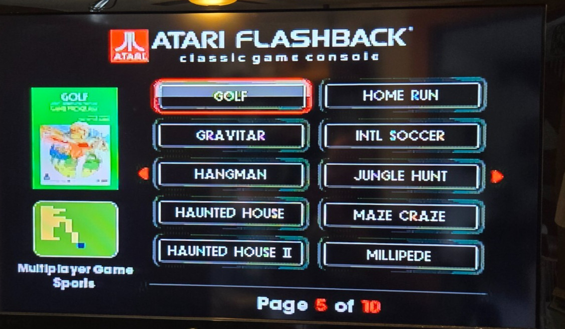 Atari Flashback 5 Classic Game Console Tested 1 Wired & 1 Wireless Controller
