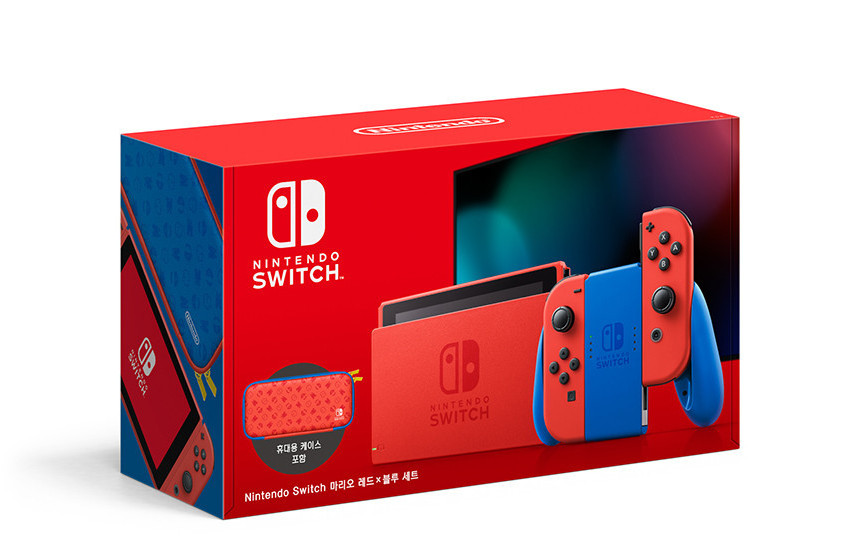 NEW Nintendo Switch Mario Red and Blue VER. KOR 35th Anniversary LIMITED