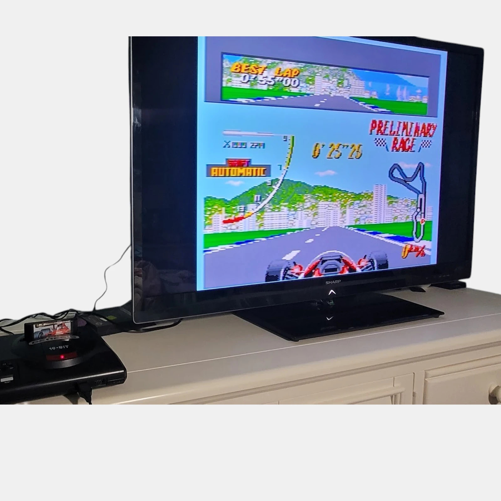 Sega Genesis Model 1 Console VA6.5 Cleaned Tested Tengen Pad PSU AV Cable