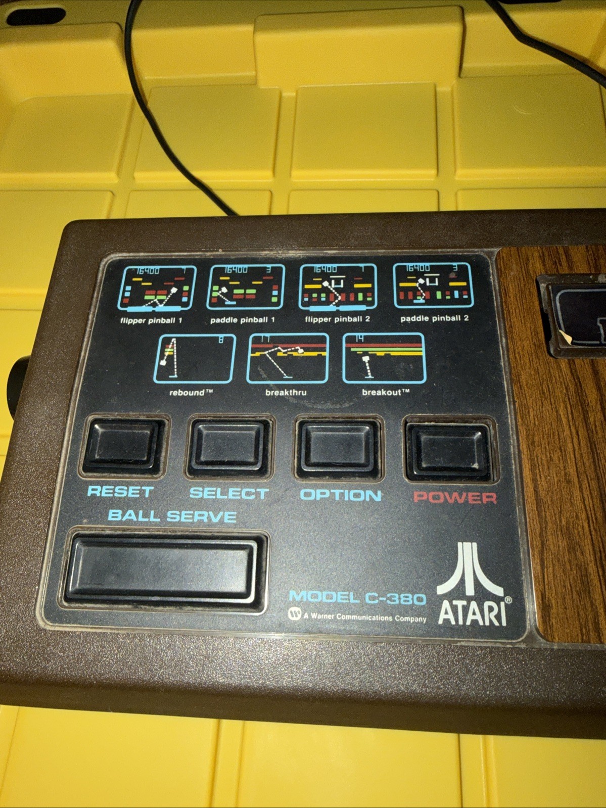 1977 ATARI Video Console Pinball Model C-380 – untested