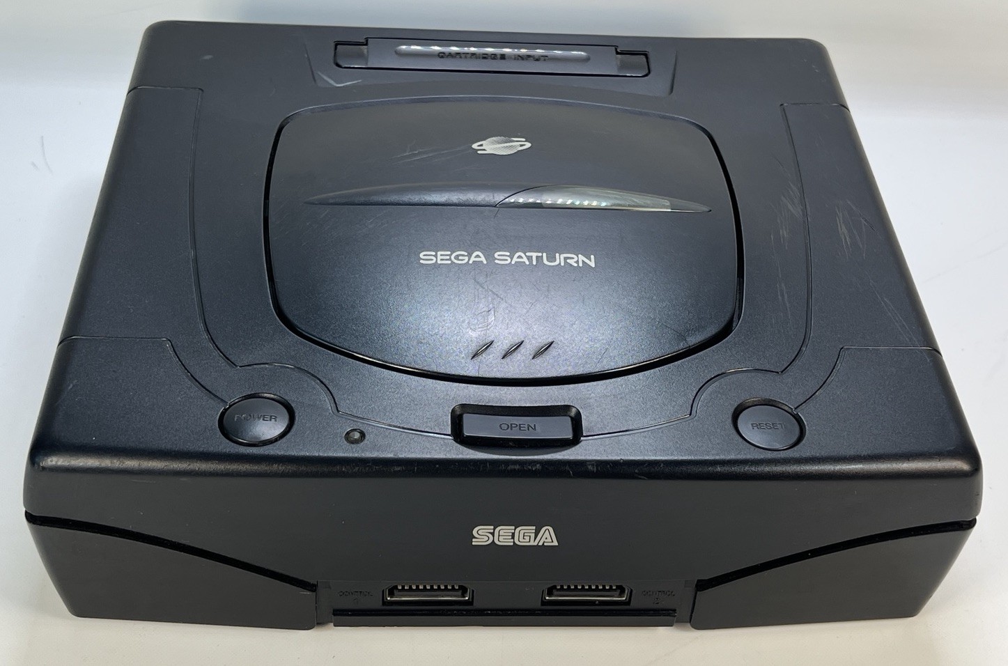 Sega Saturn Console Bundle w/ 2 Controllers & Tomb Raider Game Untested As-Is