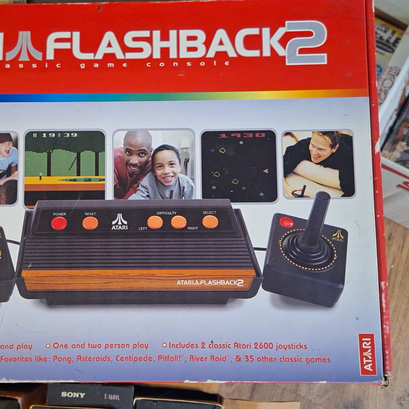 Atari Flashback 2 Classic Game Console Built-In Games w/ 2 Joysticks, RCA