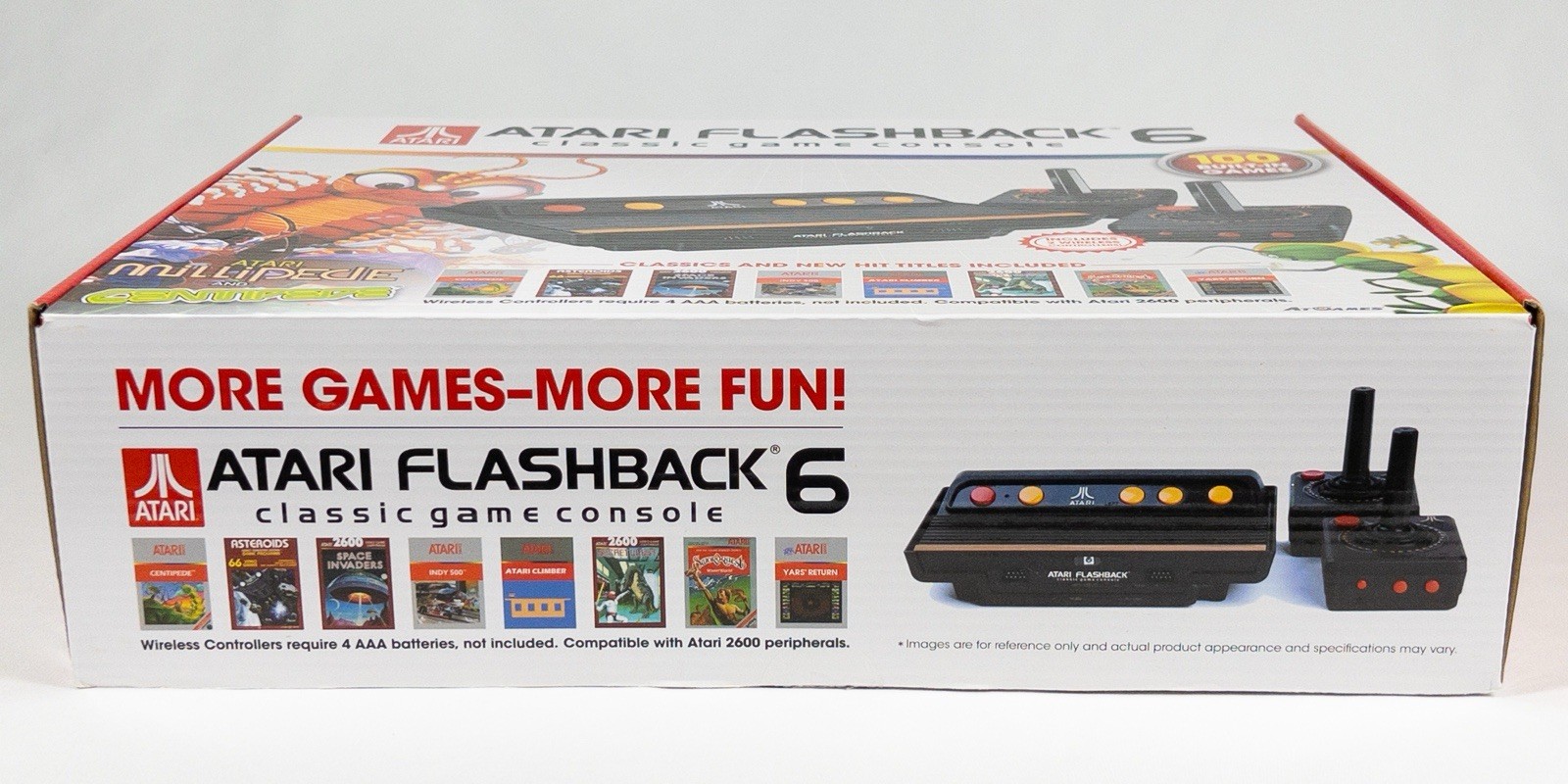 2015 AtGames Atari Flashback 6 Classic Console 100 Built-in Games – AR2680