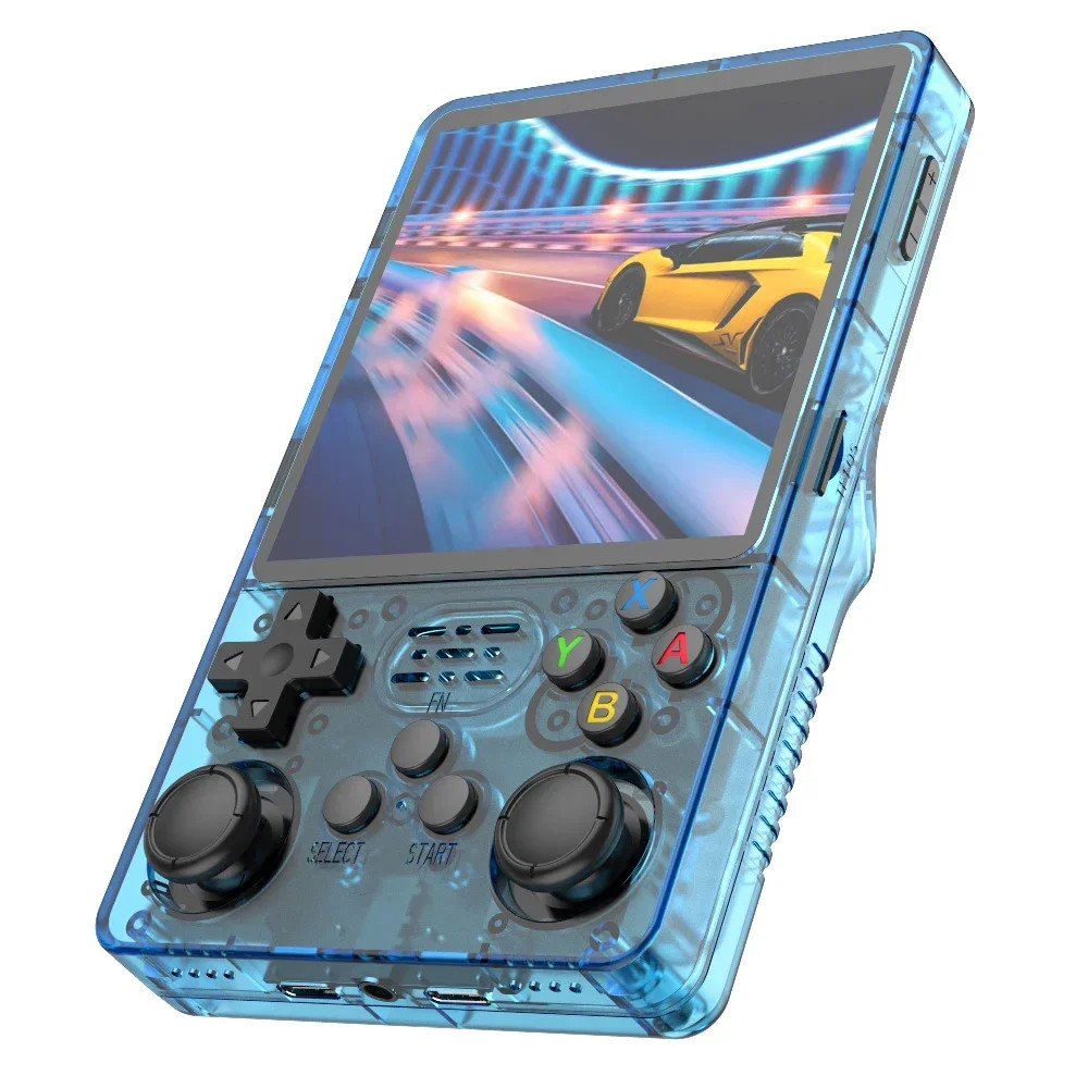 R36 plus Retro Handheld Game Console Linux 64-Bit System 4″ IPS Screen RK3326 Po