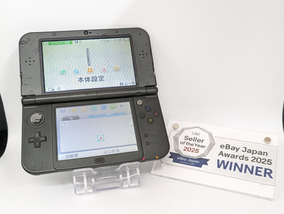 B1448 Nintendo new 3DS LL XL console Metallic Black Japan x