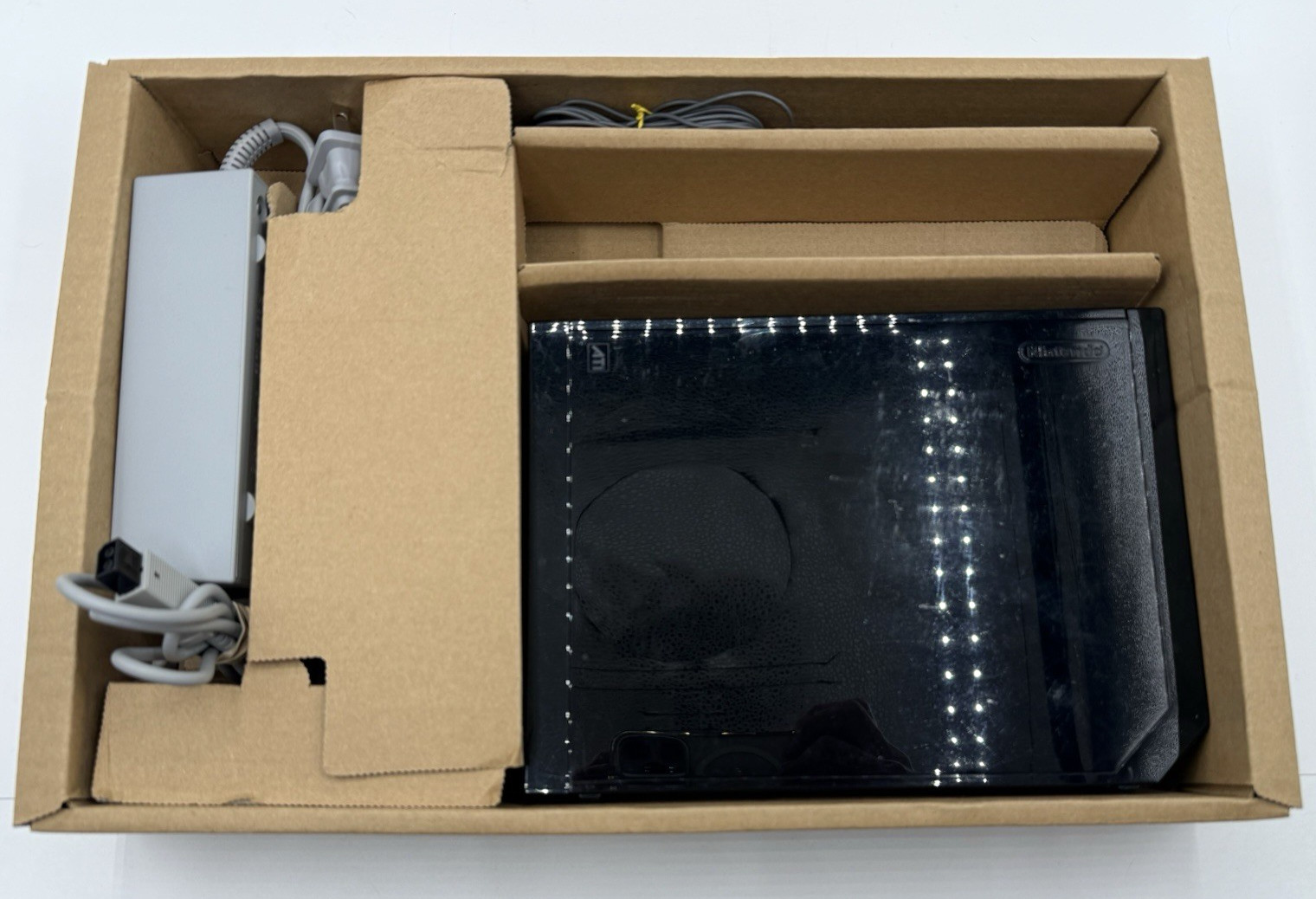Nintendo Wii Black Console System Complete In Box New Super Mario Bros Game Set