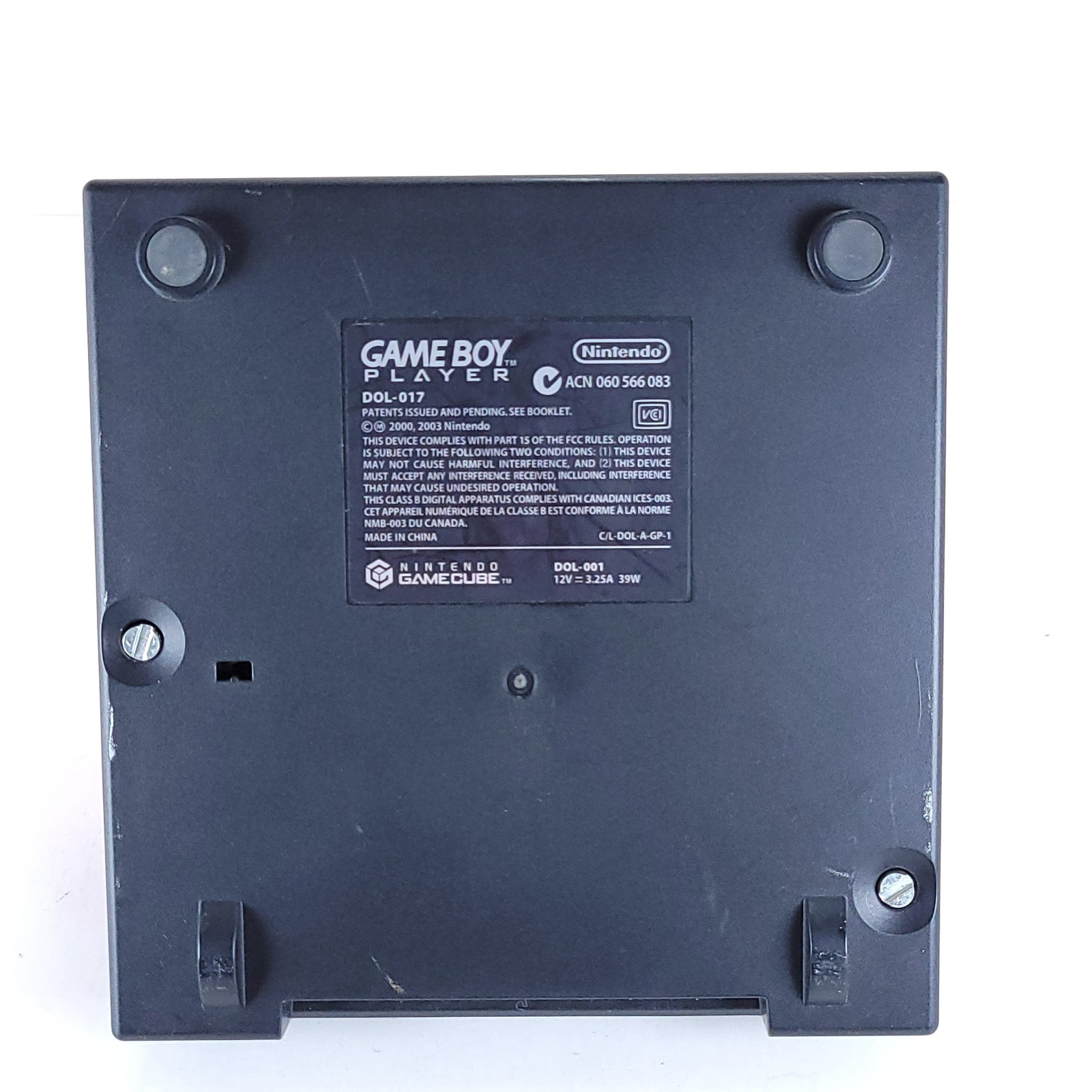 Nintendo GameCube Gameboy Player Adapter Only DOL-017 Black Untested