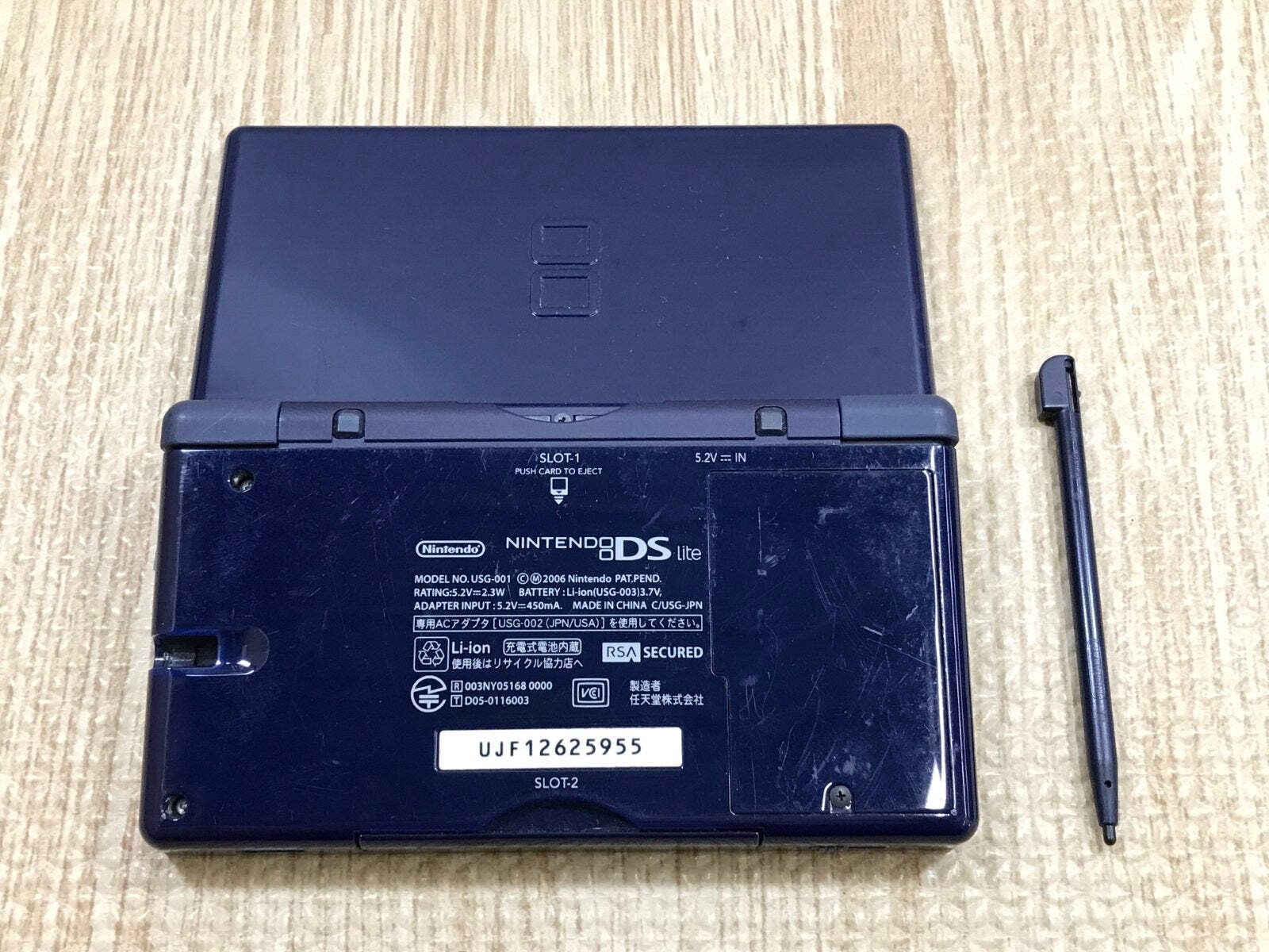 Nintendo DS Lite Enamel Navy Console Nintendo Japan – Tested Working LG9129