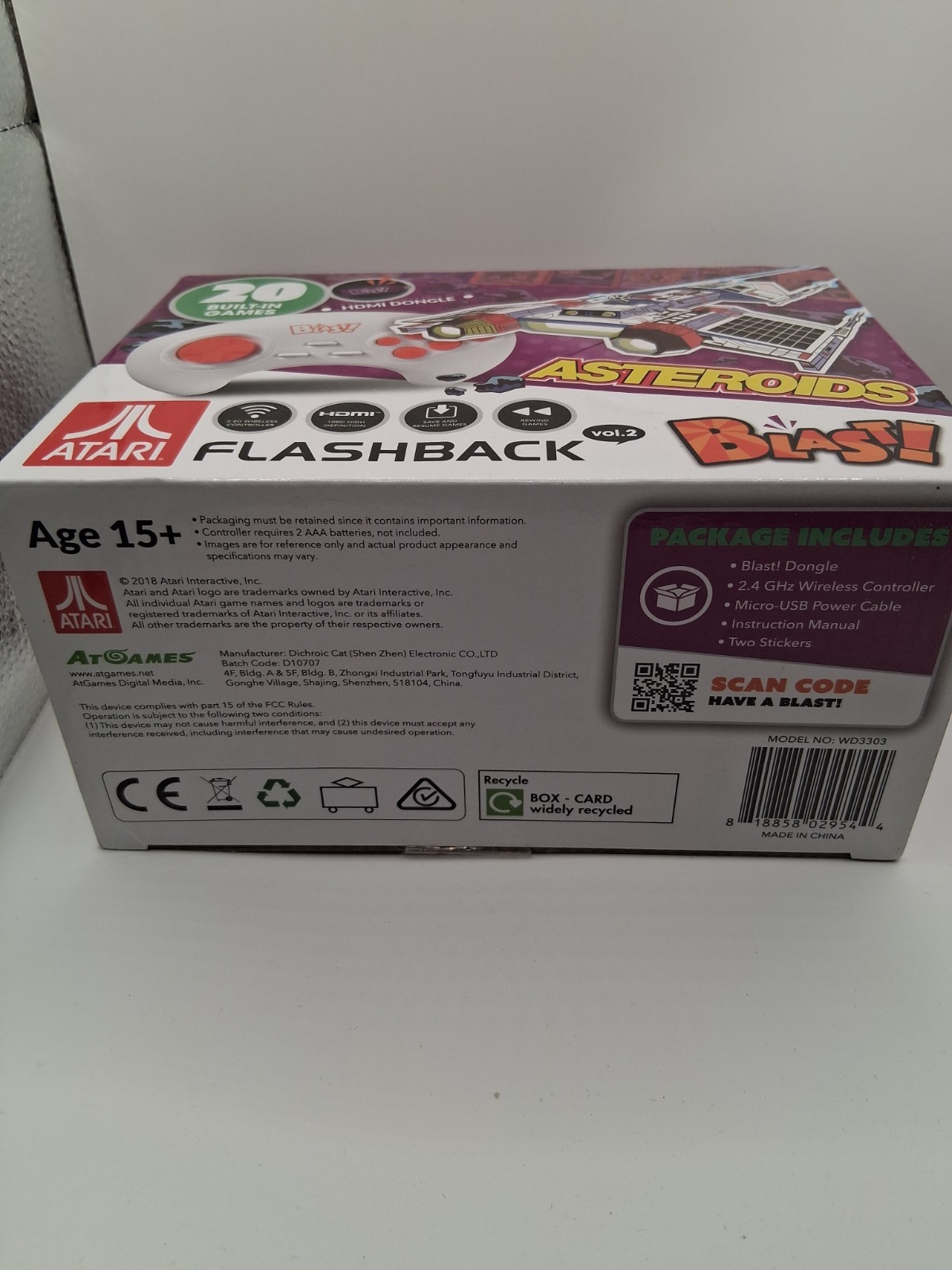 Atari Flashback Blast Vol. 2 Asteroids Retro Video Game Console Plug n Play NIB