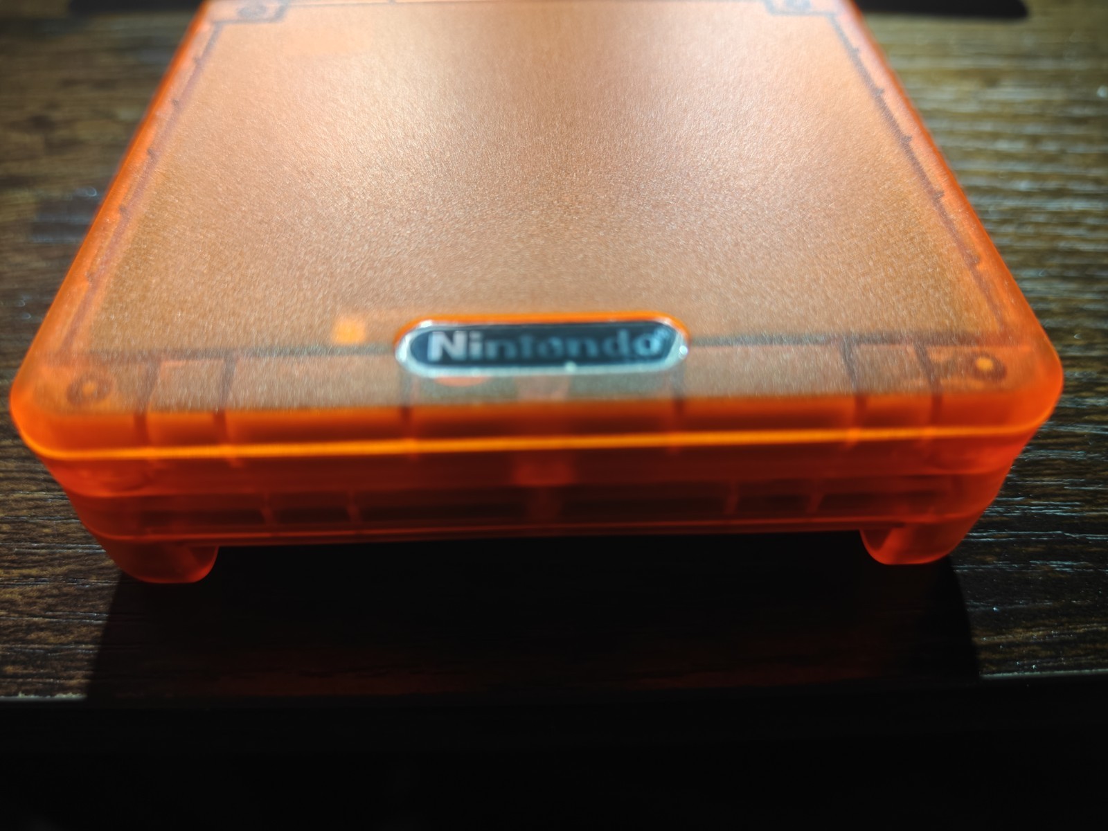 Nintendo Game Boy Advance SP AGS 001 Clear *Clear Orange* Very Clean GBA SP*