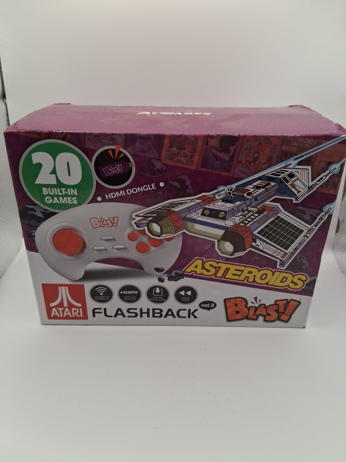 Atari Flashback Blast Vol. 2 Asteroids Retro Video Game Console Plug n Play NIB