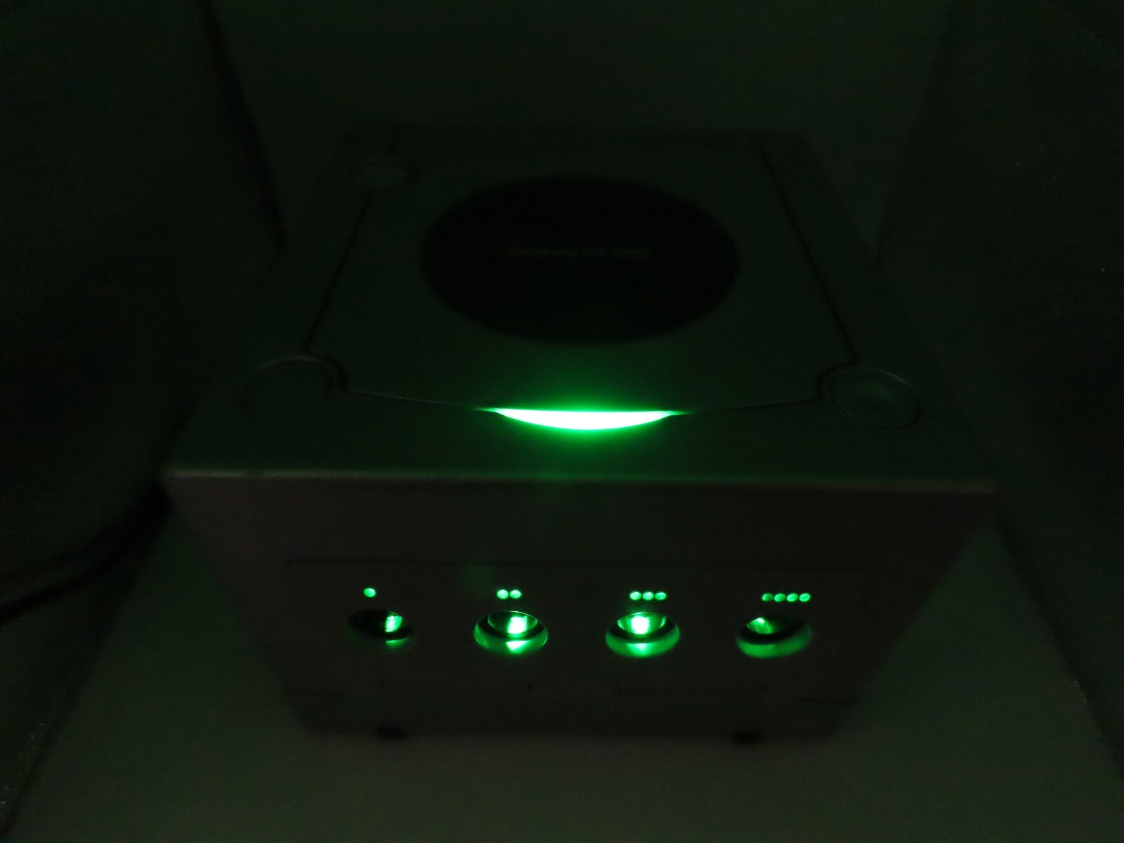 Nintendo GameCube GREEN LED Light Mod Modification Controller Port w/ new batt