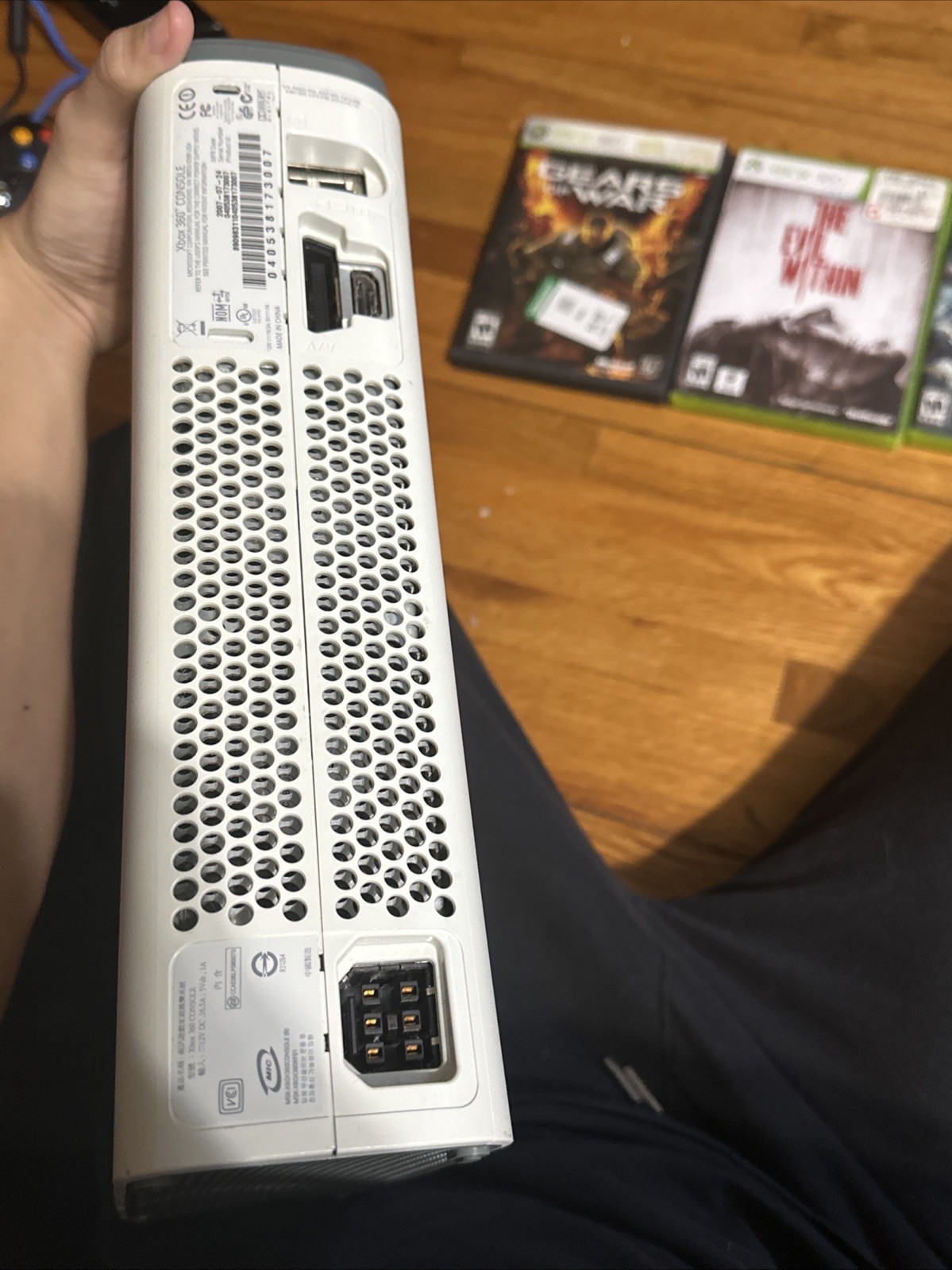 Microsoft Xbox 360 20GB Console bundle No Power Cord