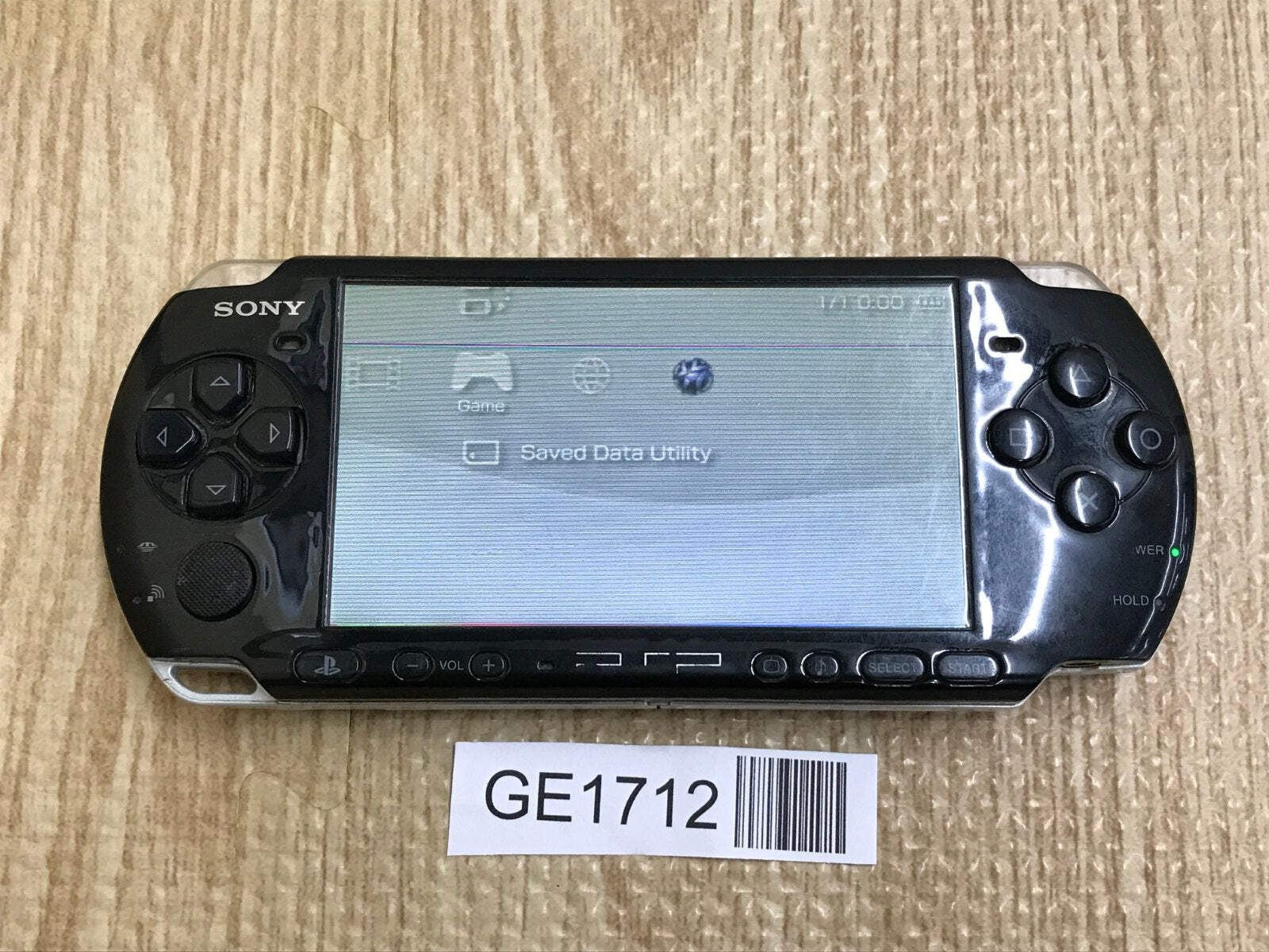 PSP-3000 PIANO BLACK Console Japan – With Defects GE1712