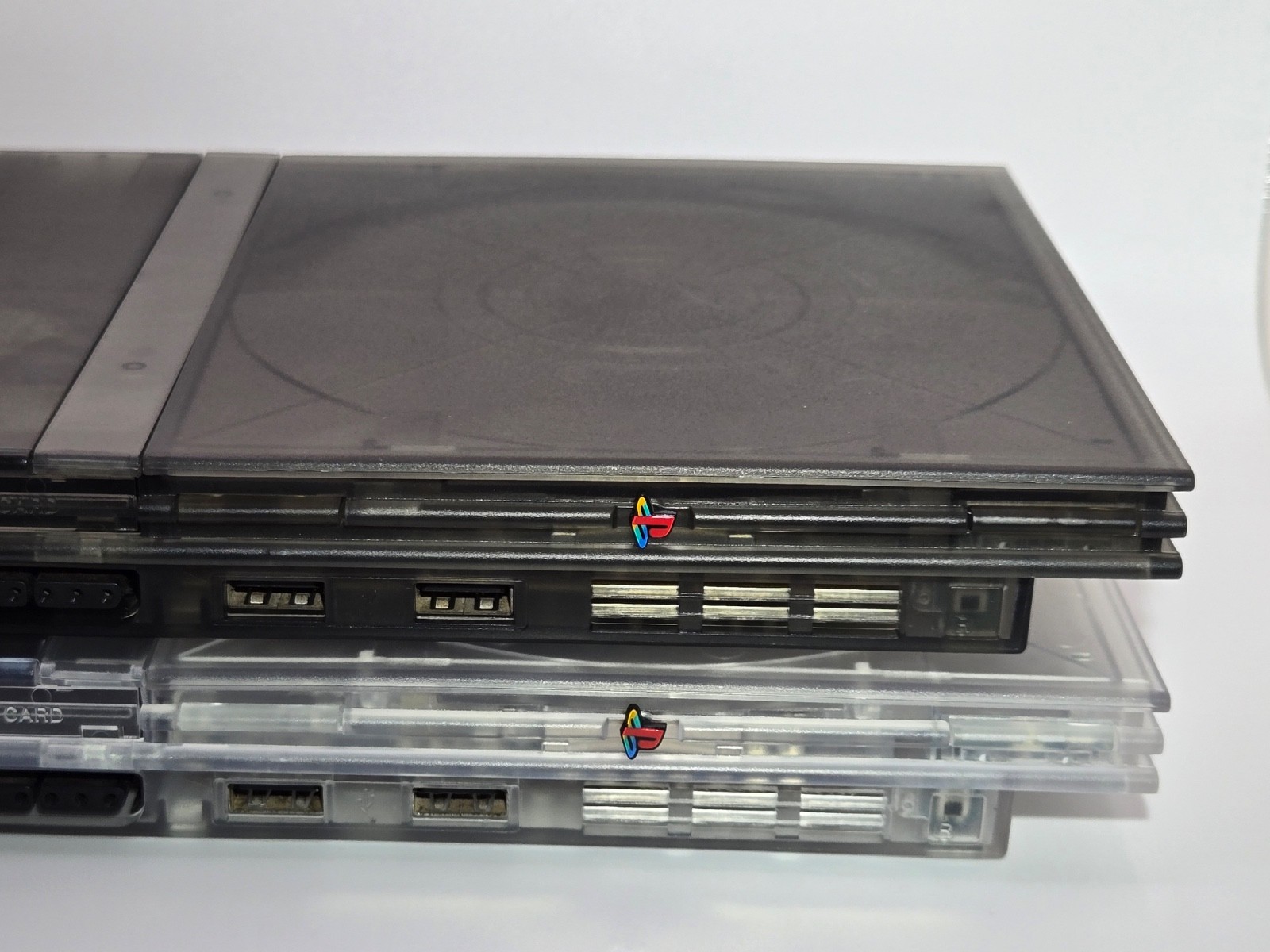 Sony PlayStation 2 Slim Console PS2 New Laser SMOKE SHELL, HDMI, USB-C, 512GB