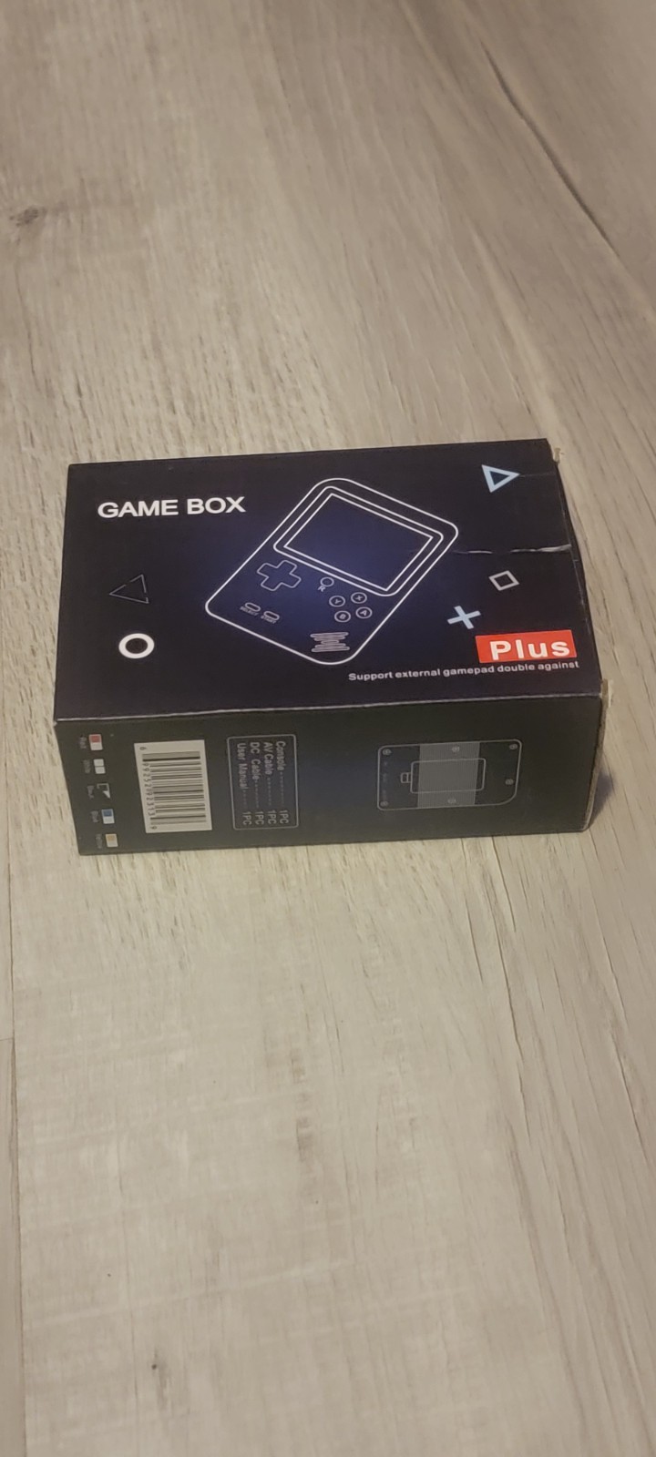 Game Box Plus Handheld System 3.0in Backlit LCD Rechargeable AV Cable Black