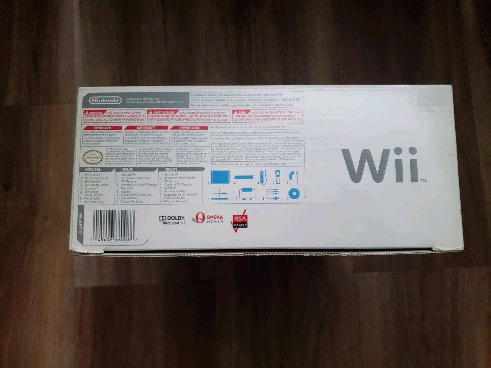 Nintendo Wii Console Bundle (White) – Open Box – With Wii Sports
