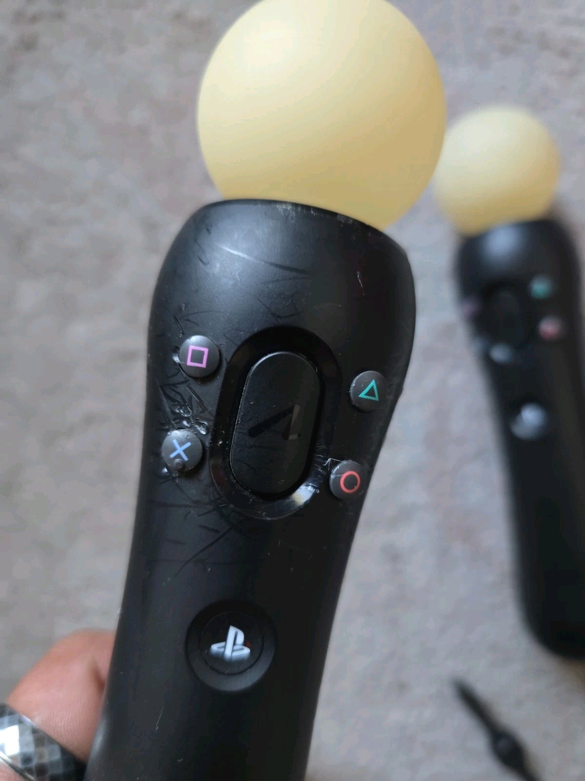 Sony PlayStation Move Motion Controllers Pair PS4 PS3 PSVR Tested Working