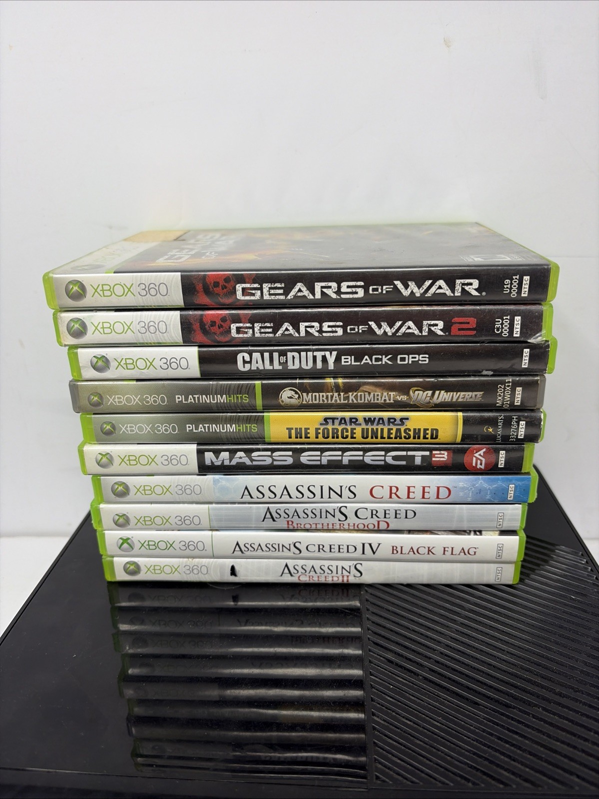 Microsoft Xbox 360 E 250GB Console Bundle W/10 Games TESTED & WORKING Model 1538