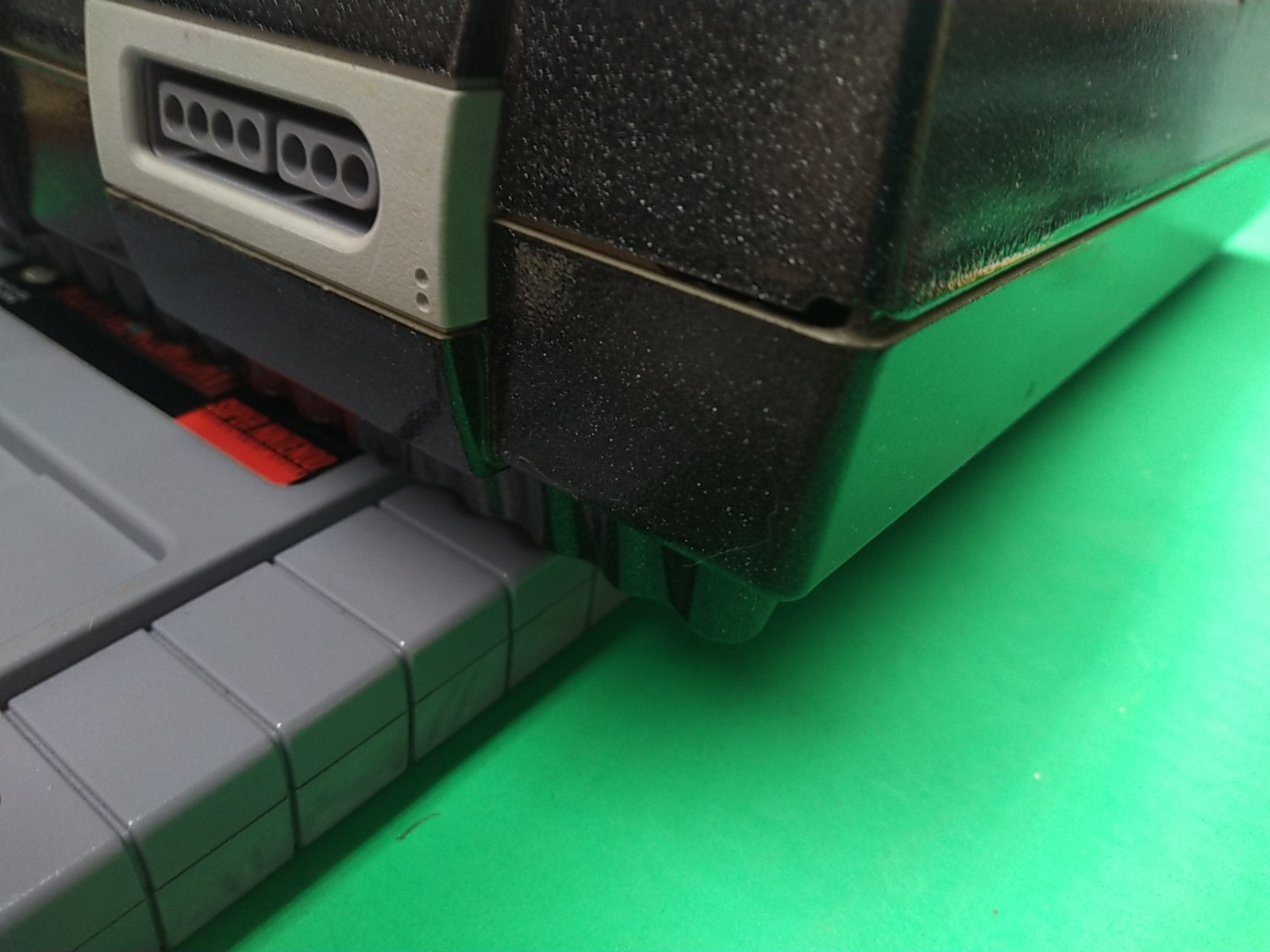 Super Nintendo system SNES with Mortal Kombat 2 Controllers All Hookups