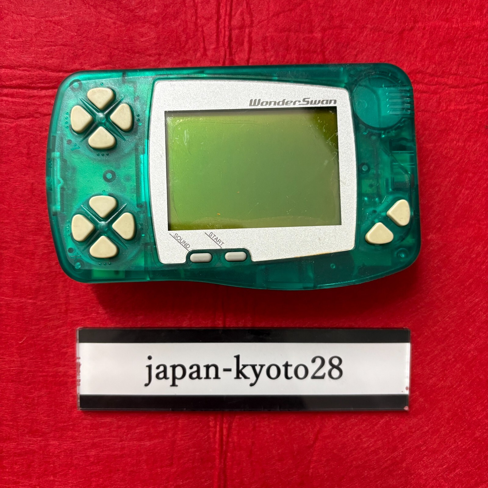 Bandai WonderSwan Skeleton Green Handheld System Japan JP