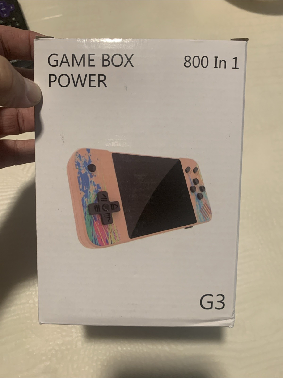 Game Box Power G3 Handheld Video Game Player: 800 Built in Games, Pink