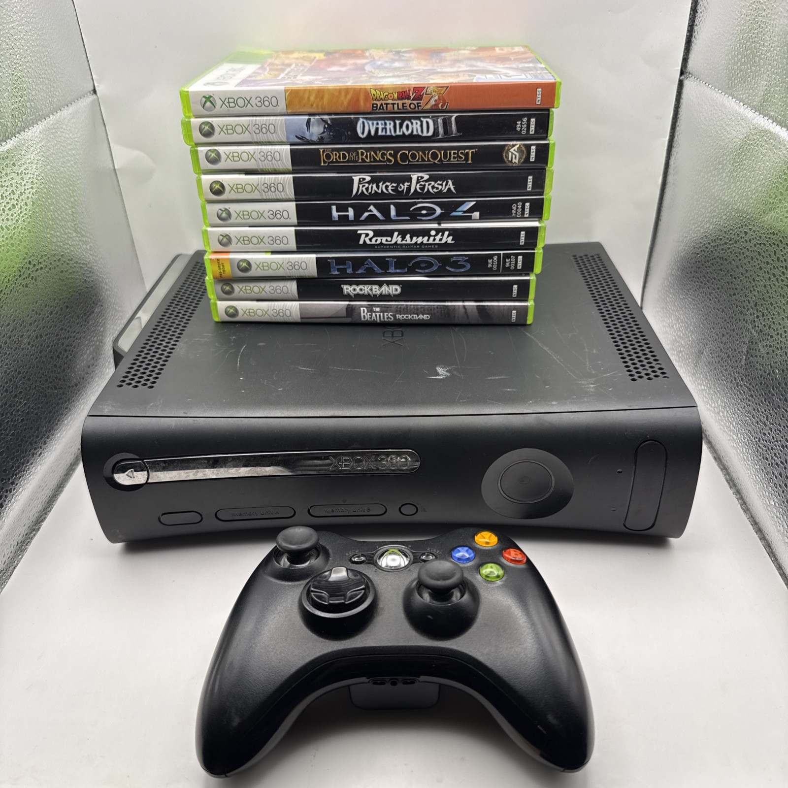 Microsoft Black Xbox 360 Elite 120GB Console Tested & working With Games Bundle