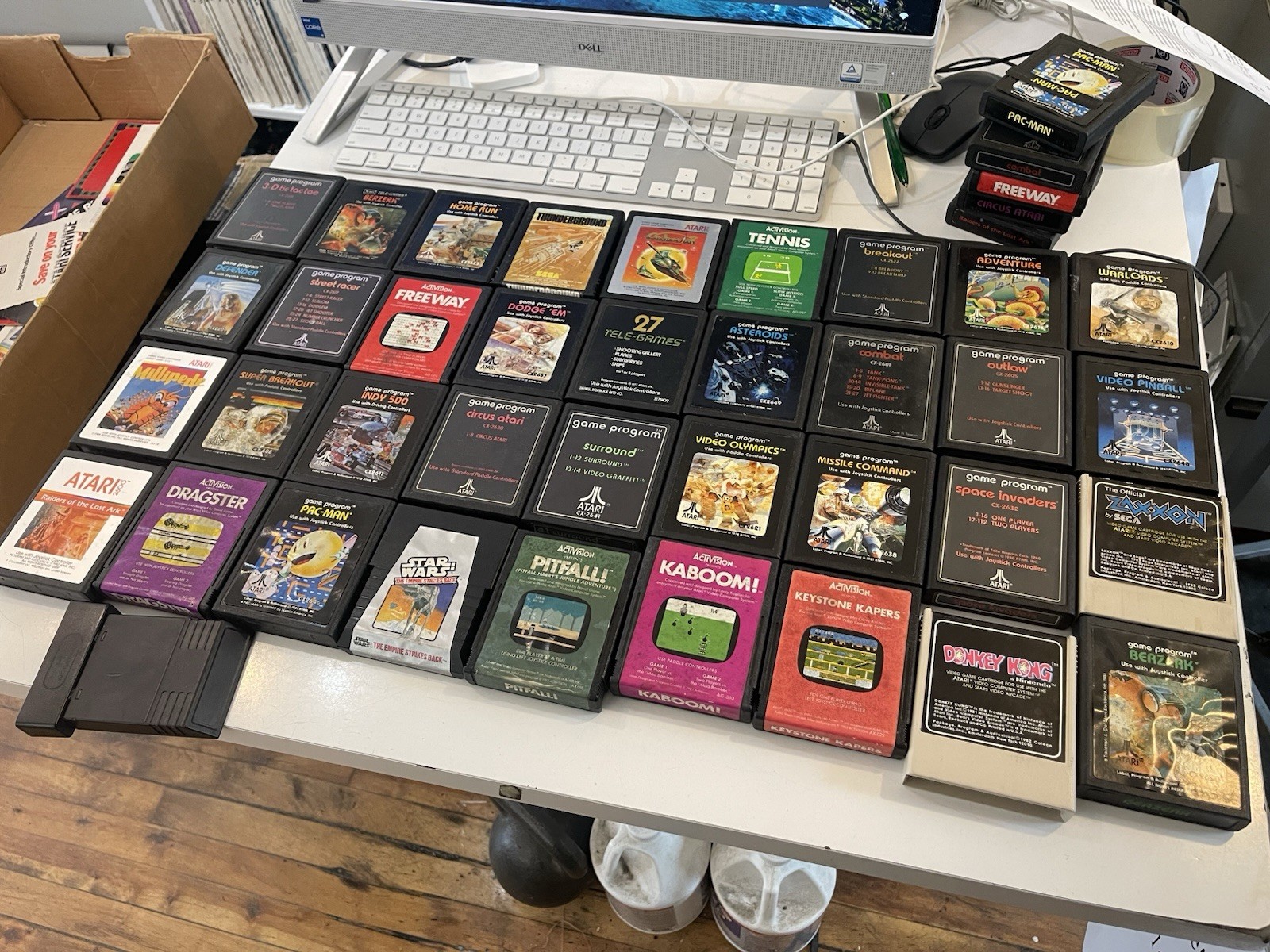 1977 Atari 2600 “Heavy Sixer” Console w/ 55 Games, Controllers, Manuals + Box