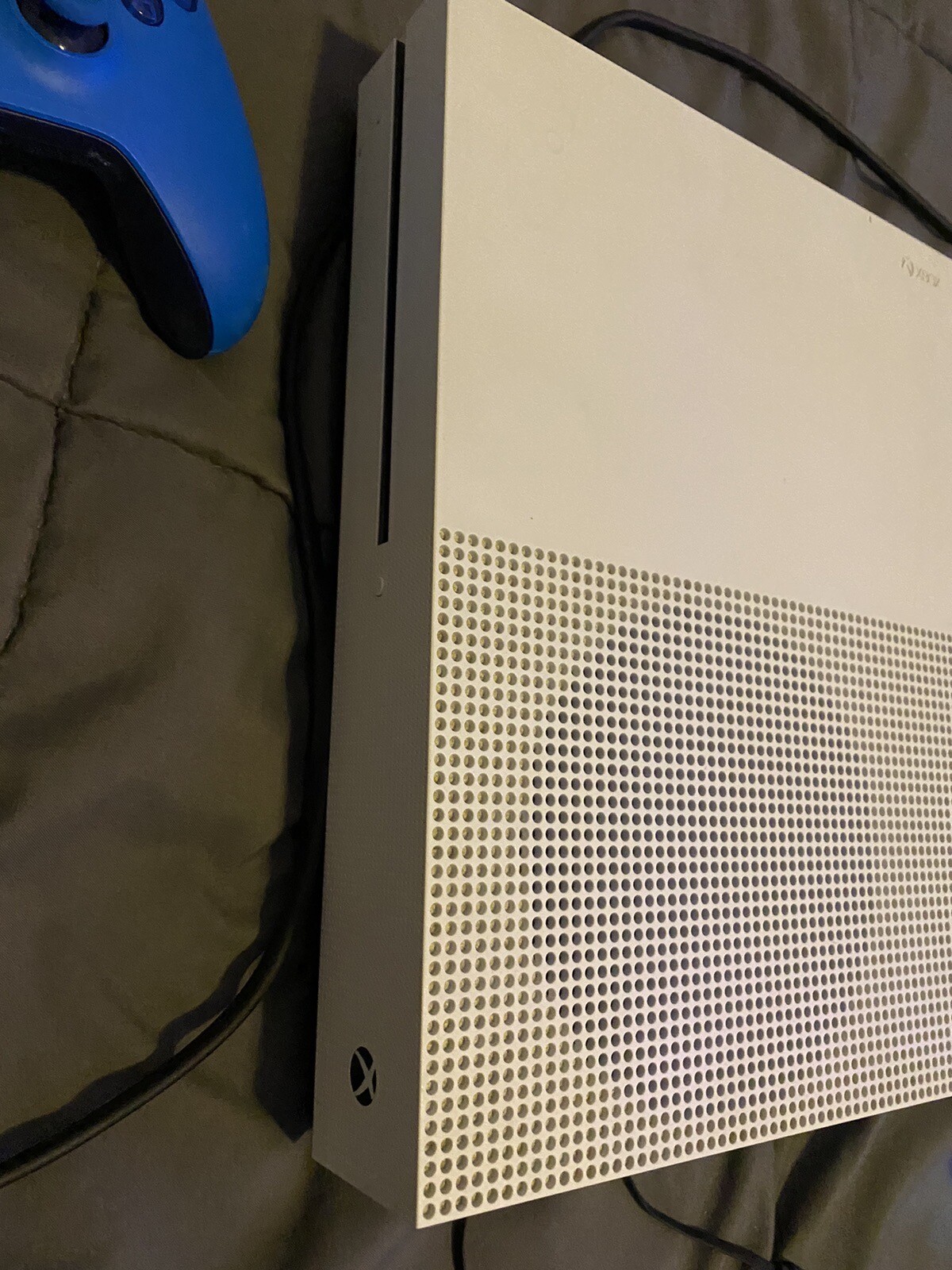 Microsoft Xbox One S 1TB Video Game Console – White with 2 controllers