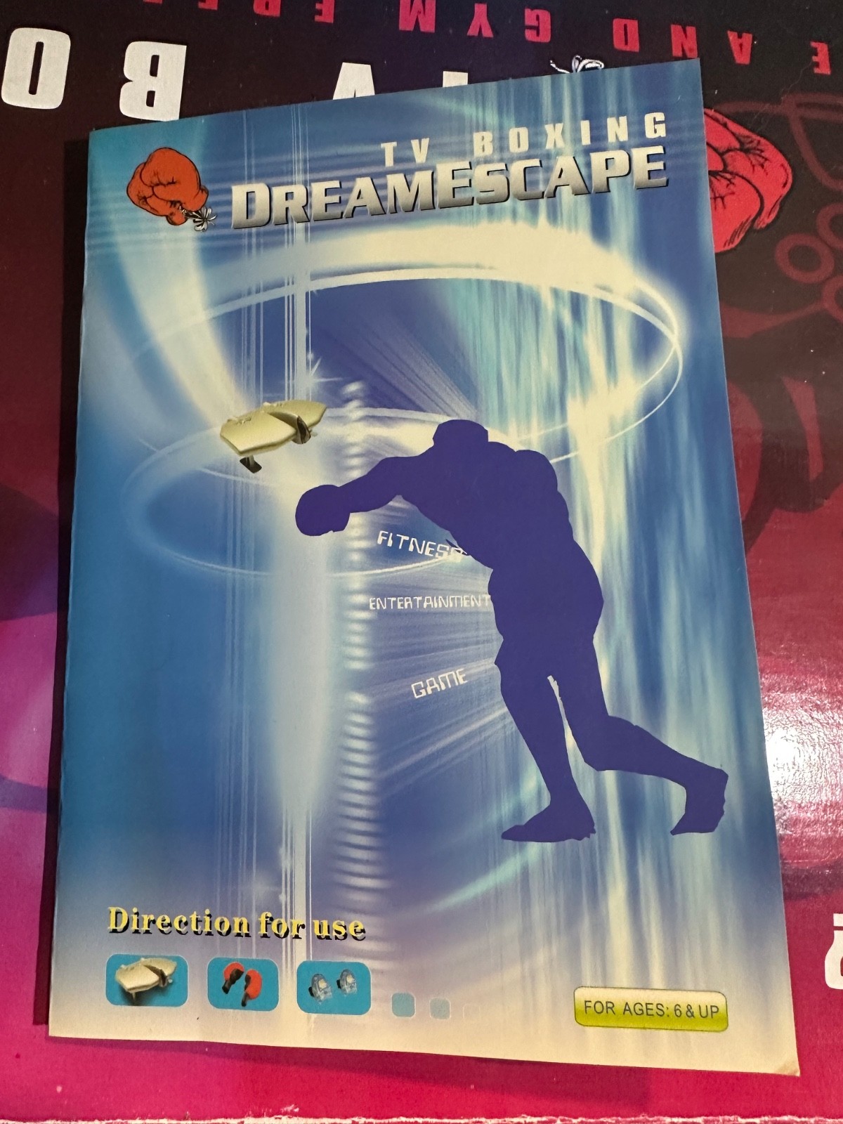 Vintage TV boxing exercise and gym By DreamEscape never used b