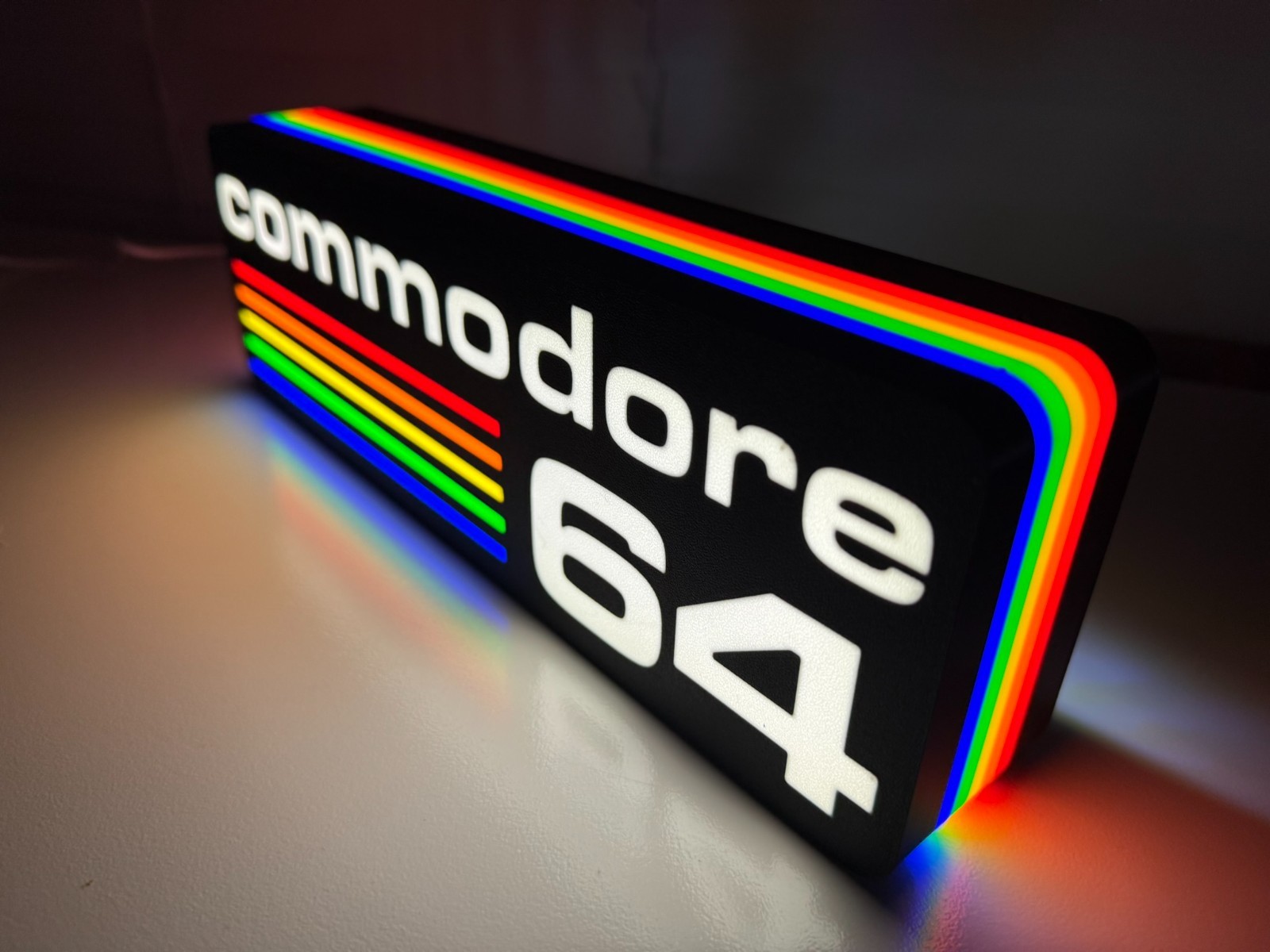 Commodore 64 Inspired LED lit sign – Lamp – Computer – Console Wall Decor